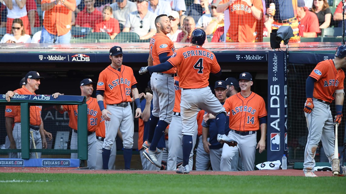 MLB playoffs: Astros win Game 2 of ALDS after Indians bullpen falters