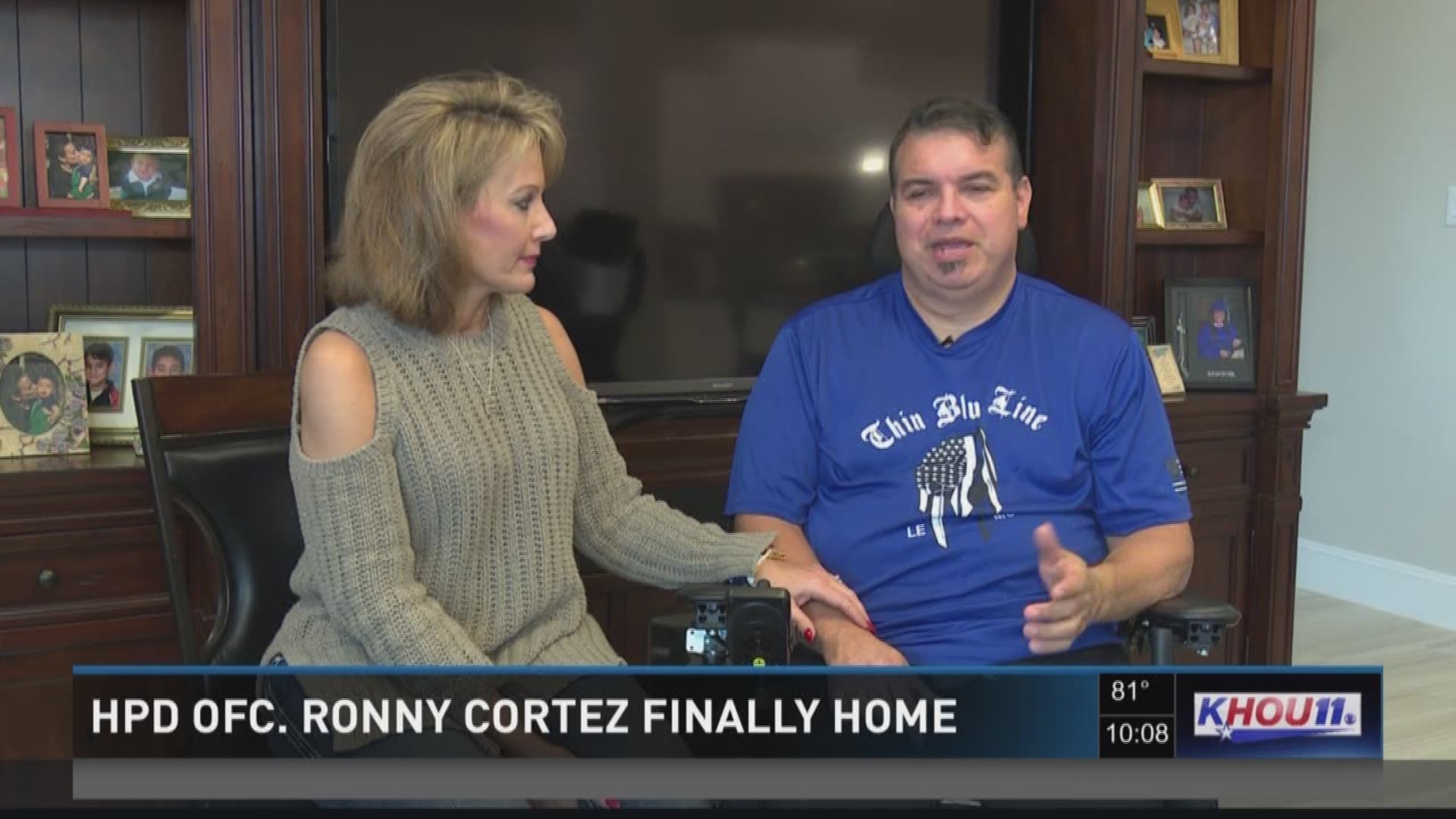 Veteran Houston Police officer Ronny Cortez didn't think twice when he confronted a burglar that had struck multiple homes in his neighborhood.