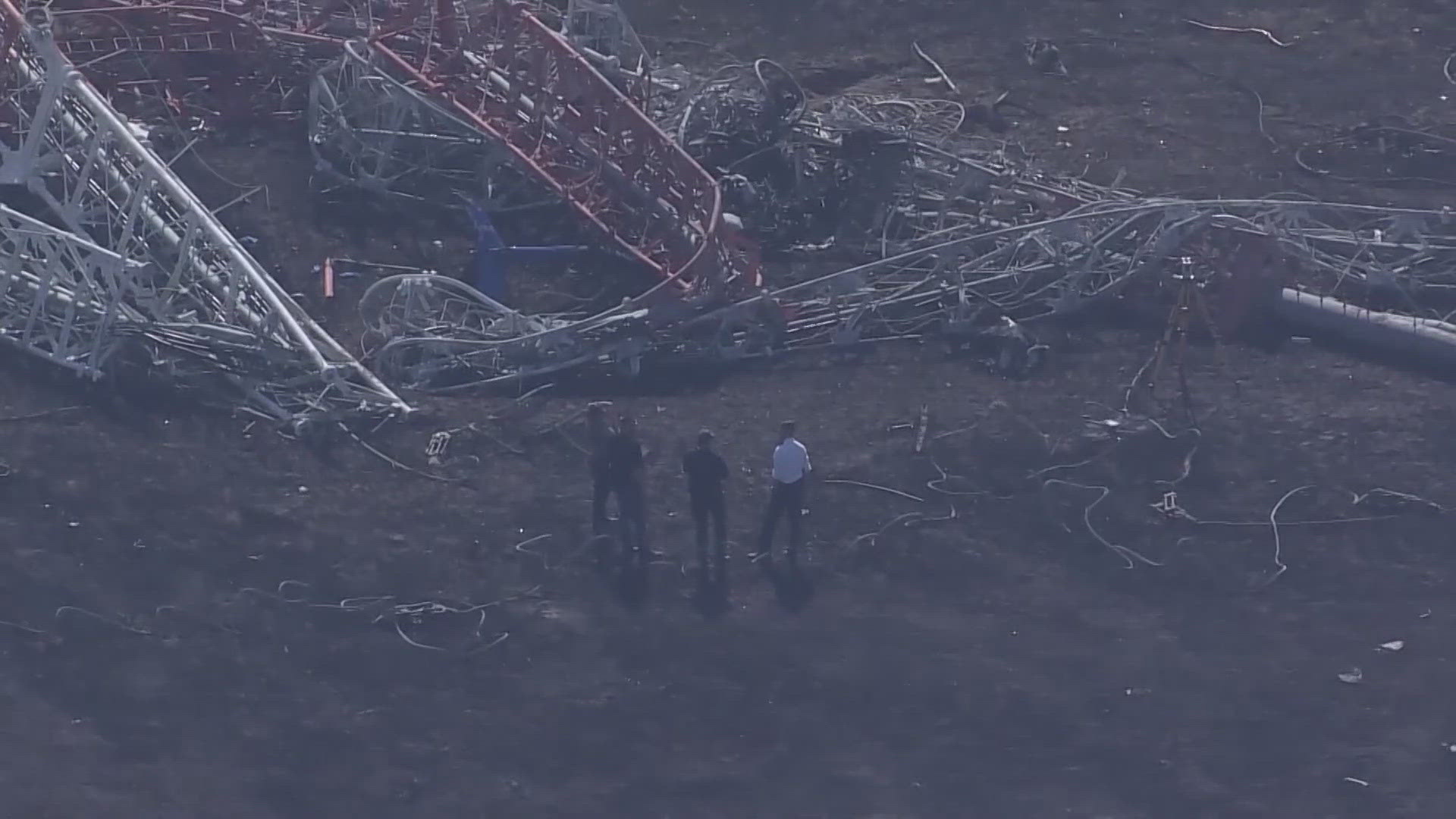 We heard from the Houston Fire Technical Rescue Team district chief who said they’re removing parts of the helicopter from the tower on Tuesday.