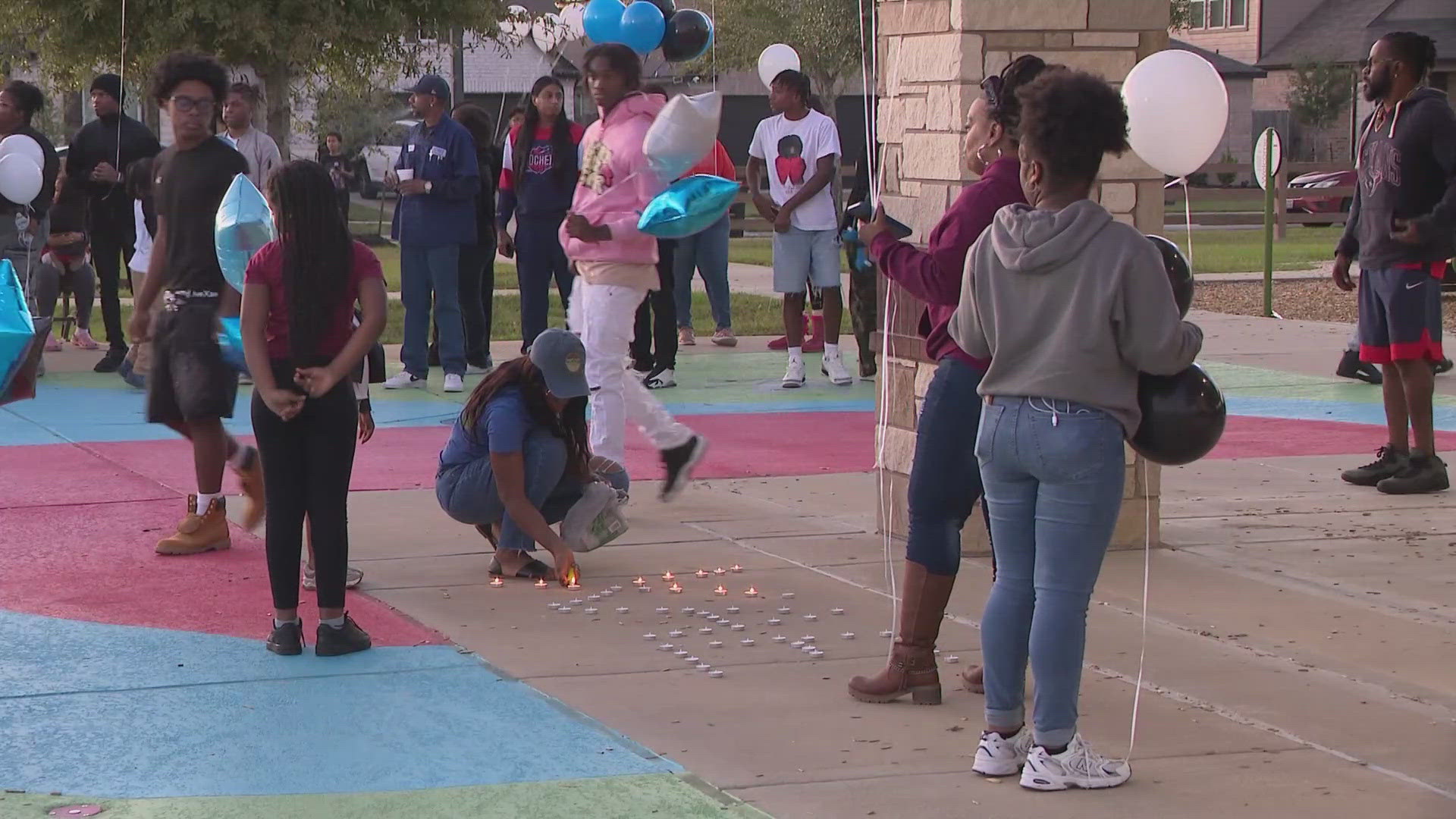 Loved ones gathered to remember a Cy-Fair ISD eighth grader who died after his first basketball practice.