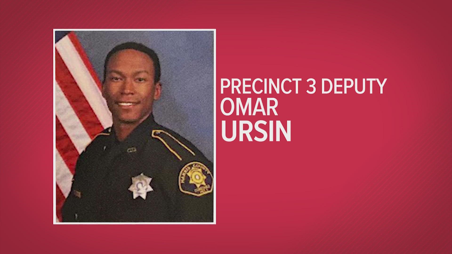 A law enforcement officer shot and killed in the Atascocita area late Sunday has been identified as Deputy Constable Omar Ursin, Pct. 3 confirmed.
