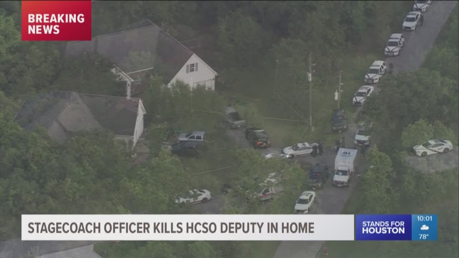 It was originally reported as a home invasion at the residence of a Stagecoach police officer. The officer shot the man, but investigators say the two men were brothers and this was likely a domestic dispute.
