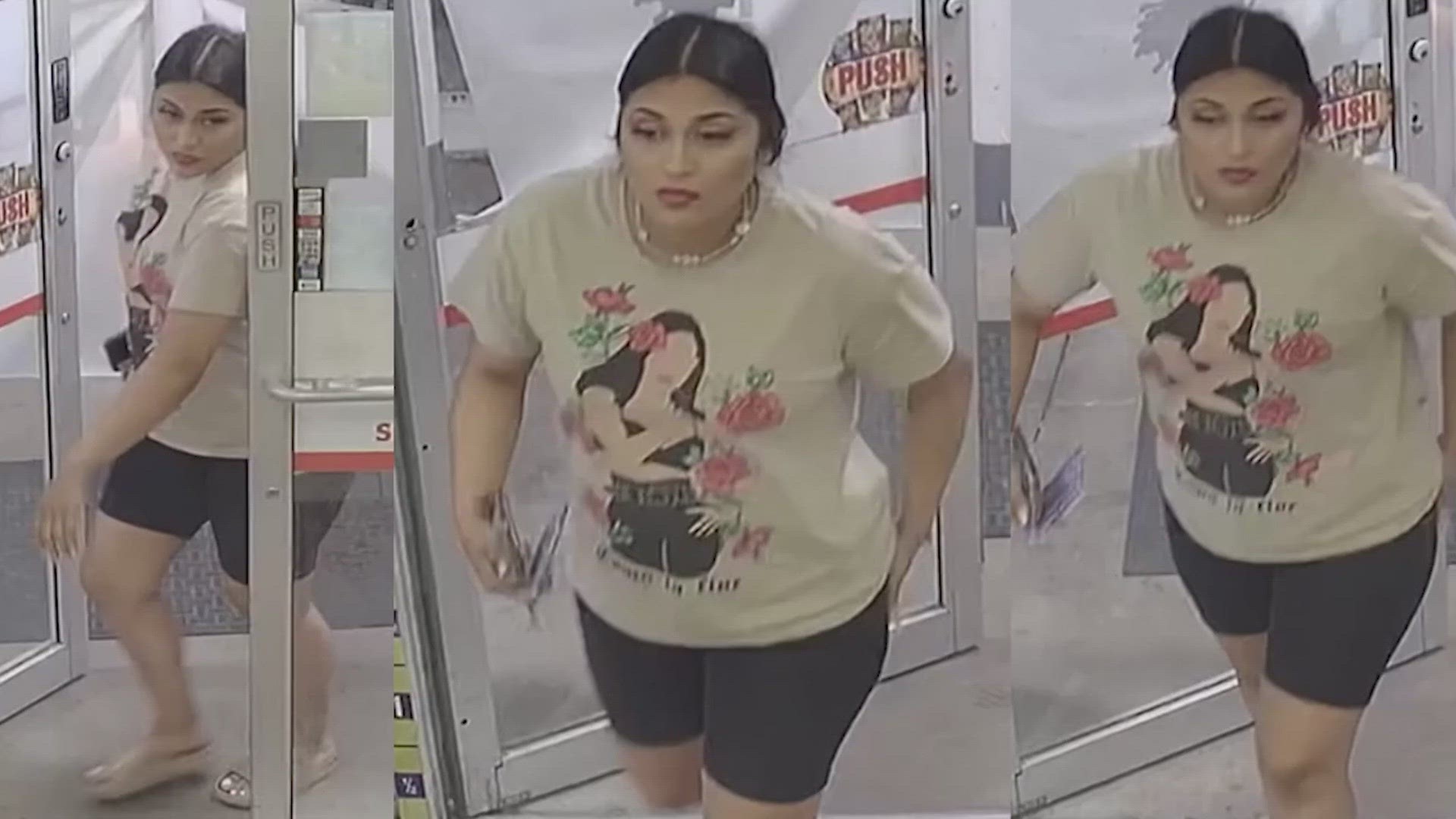 Investigators want to talk to a woman who they said drove away minutes after giving birth in a gas station bathroom.