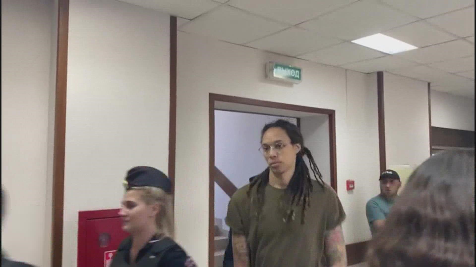 The Houston native pleaded guilty last week but in Russia, that doesn't mean the trial automatically ends. Griner could face up to 10 years in prison.
