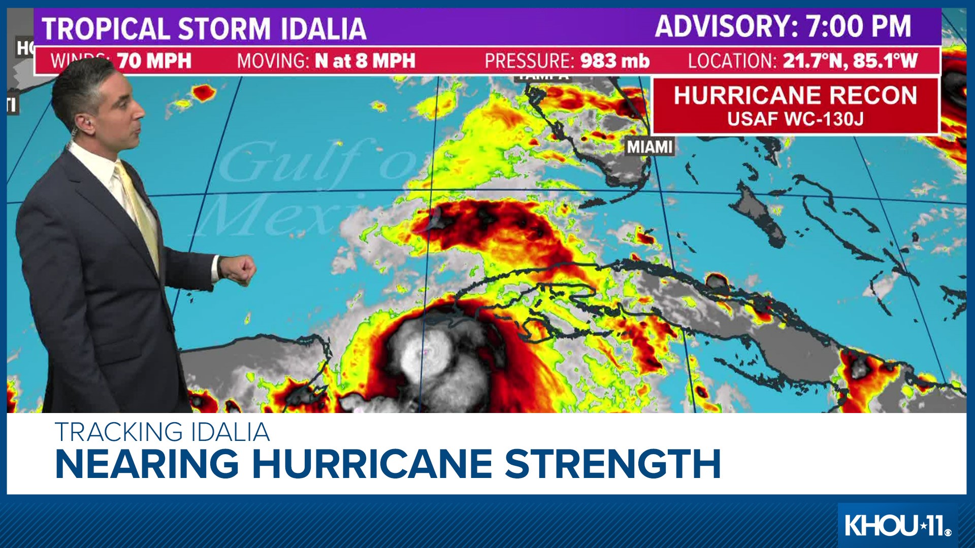 Tropical Storm Idalia update: Projected path, forecast cone | kens5.com