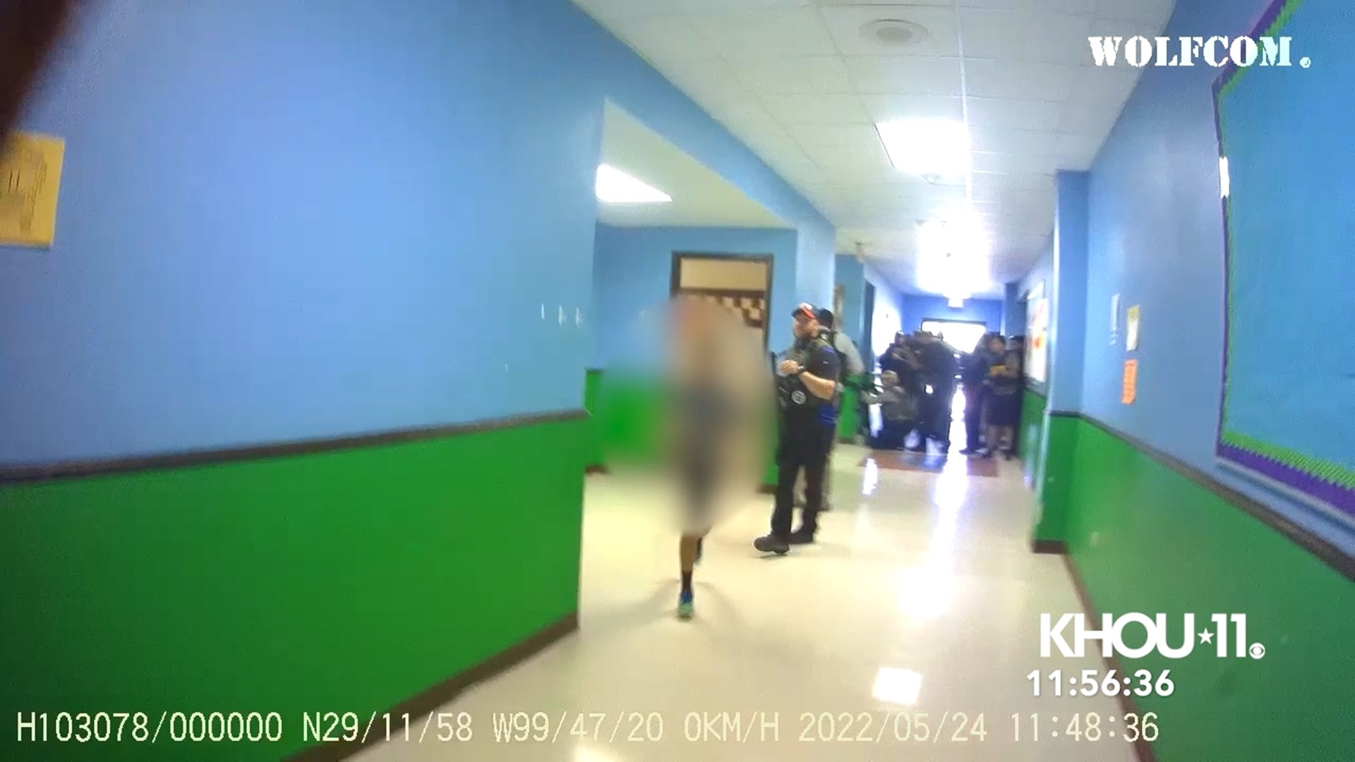 In his bodycam footage, Mendoza can be seen running toward the school, and telling his fellow officers to duck and cover.