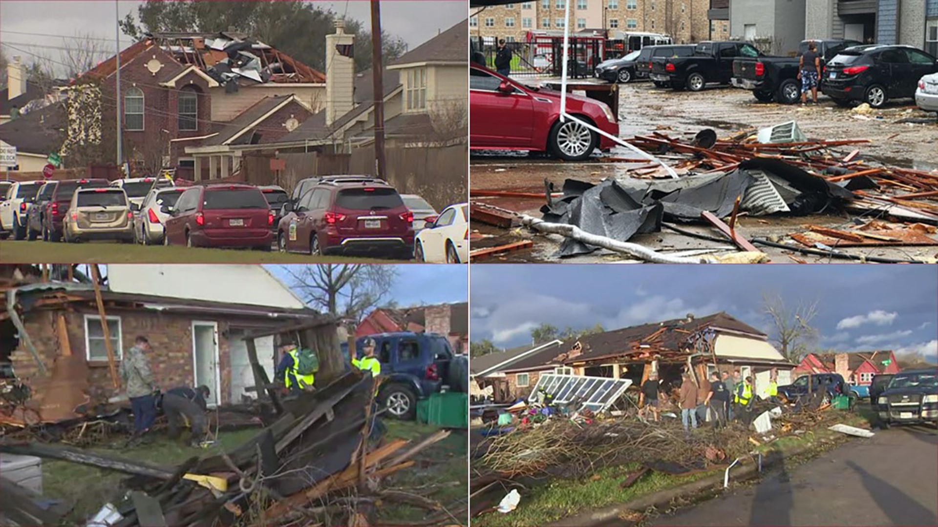A tornado touched down in the Houston area on Tuesday causing significant damage along its path.