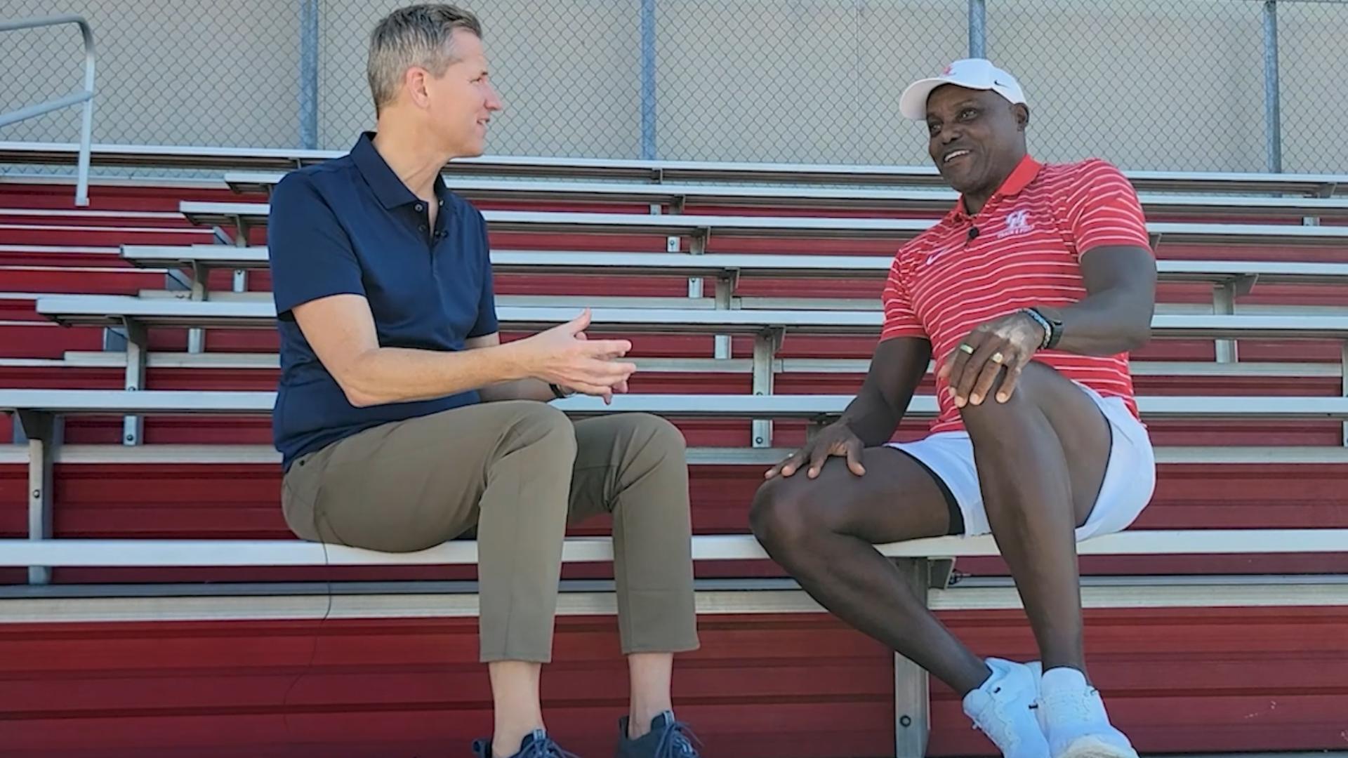 Now the head coach of the University of Houston’s track and field program, Lewis is working on a new project close to his heart.