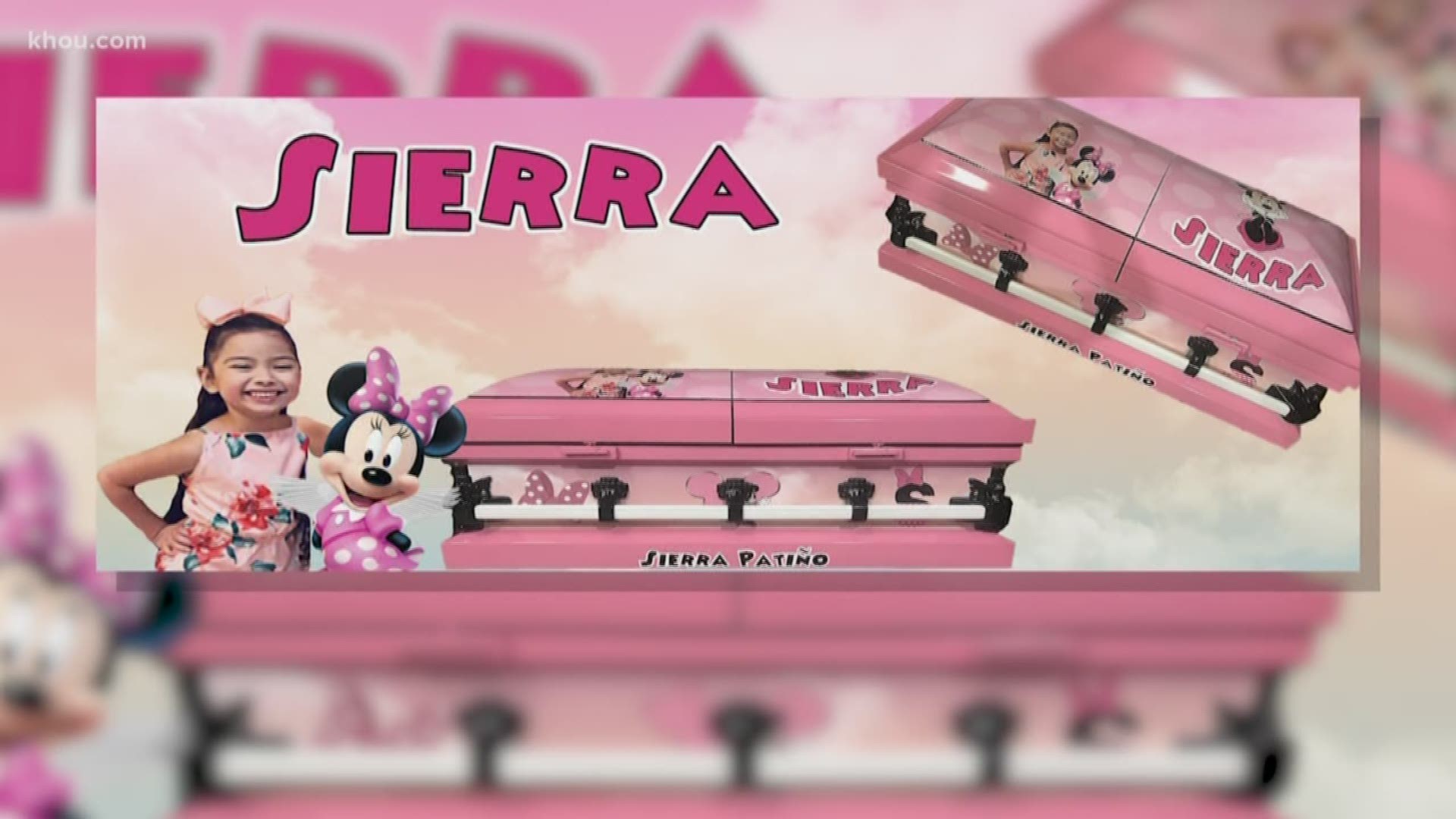 A Texas man who has earned nationwide attention for donating custom-made caskets to grieving families made one for 5-year-old Sierra Patino, the little girl who's body was hid in a bedroom closet.