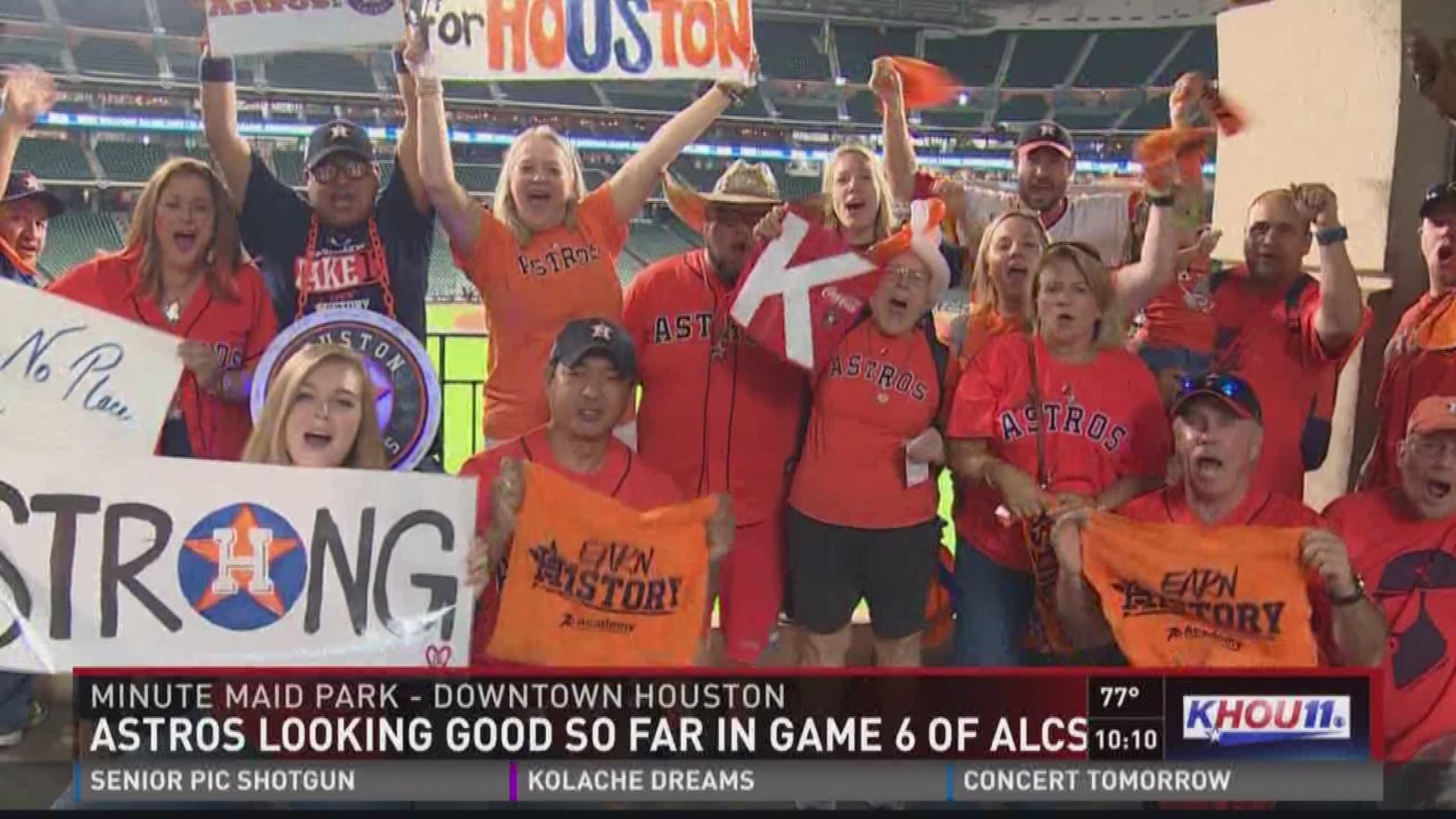 Houston Astros fans were enjoying Game 6 of the ALCS as the Astros looked to force a Game 7.