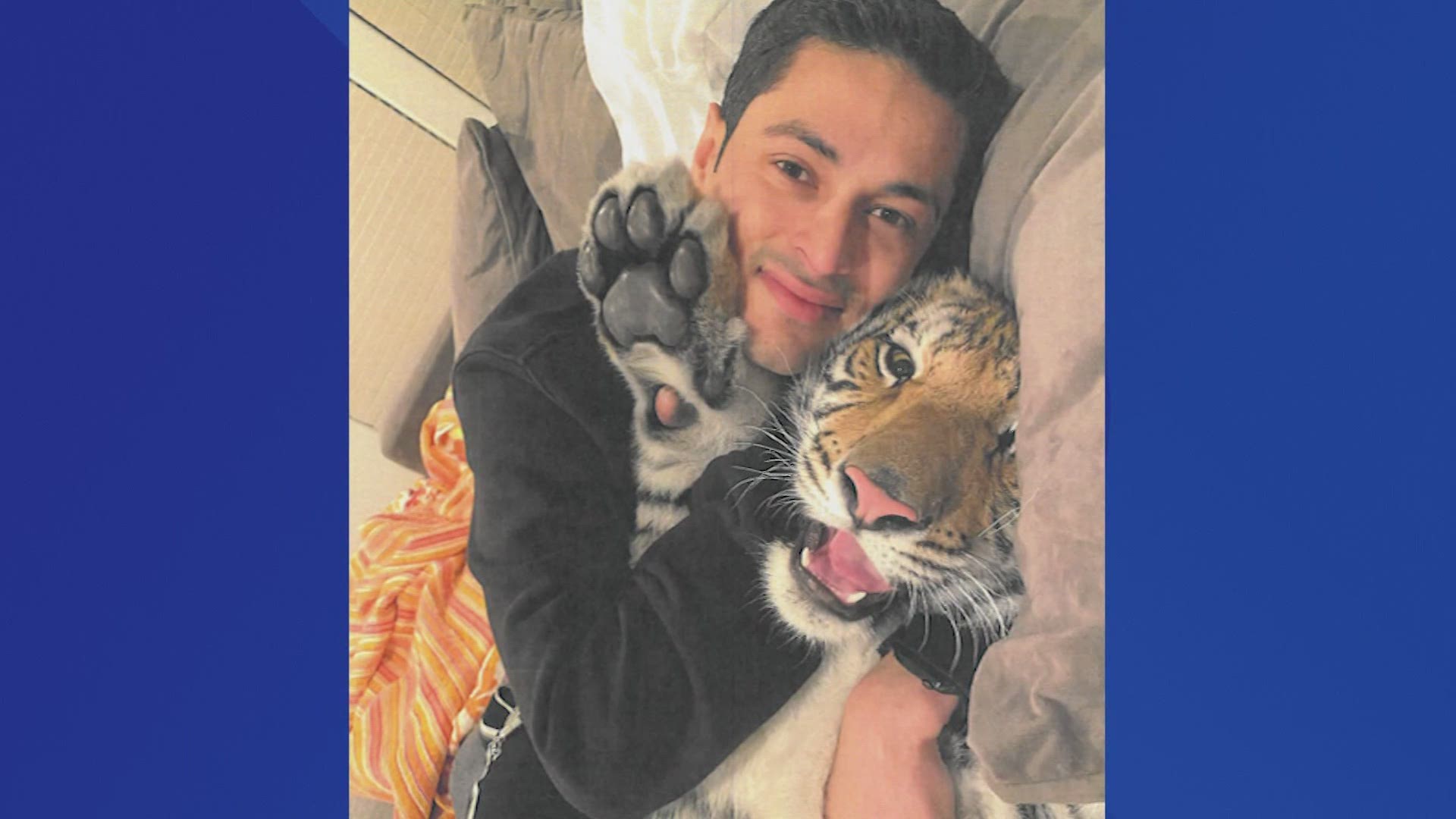 Victor Cuevas' attorney released new photos and a video of Cuevas with the tiger taken over the past several months.