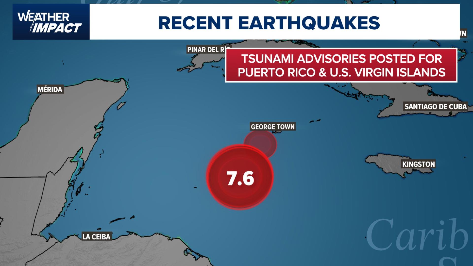 Tsunami threat bvi