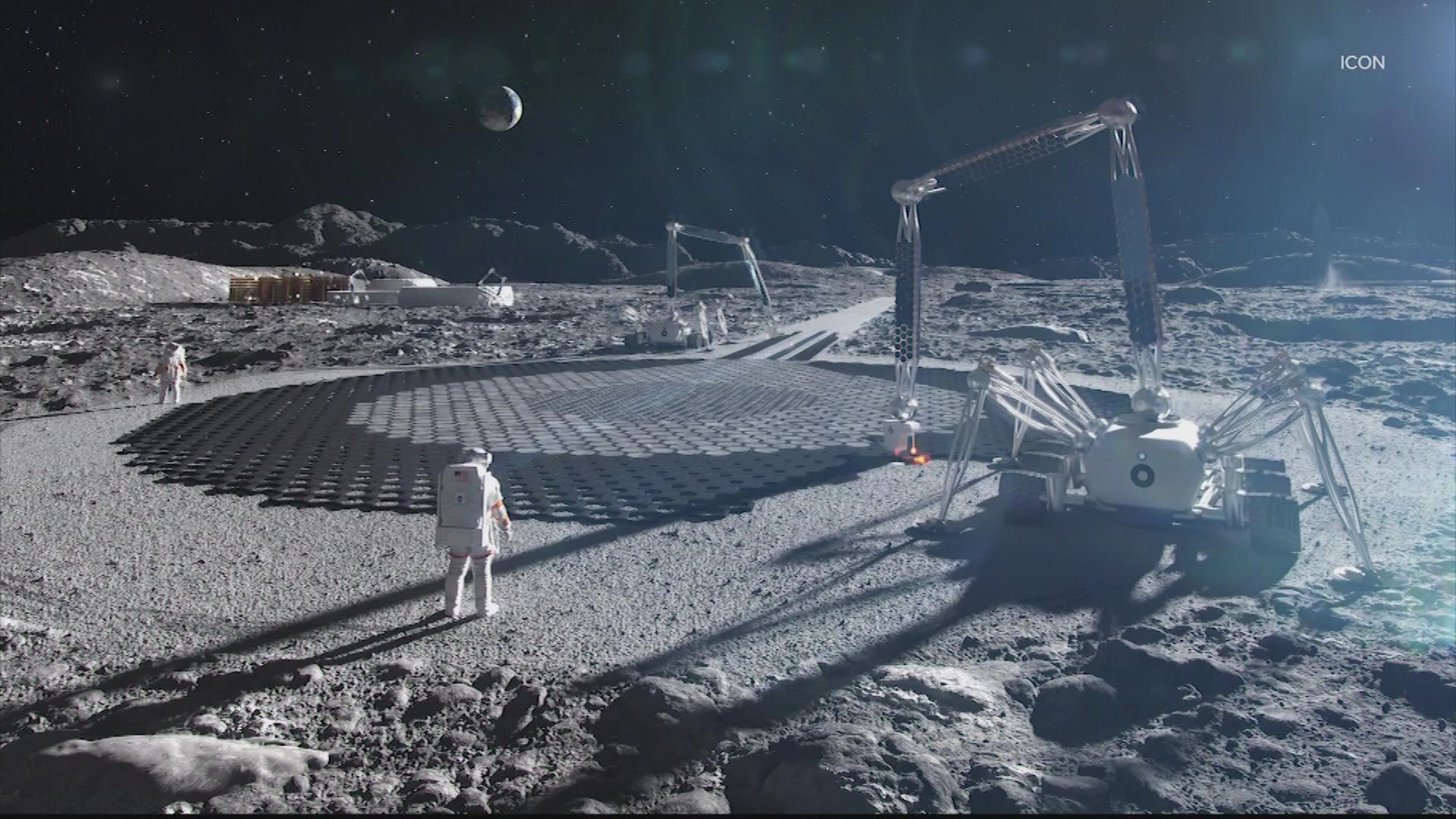 Through a $57 million contract with NASA, ICON, a company out of Austin, is working to put a broad spectrum of infrastructure on the moon.