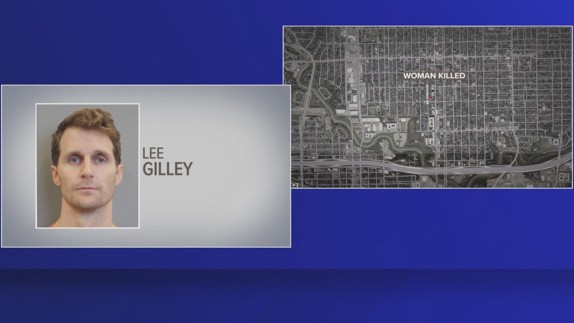 Lee Mongerson Gilley, 38, is accused of killing his wife and then calling 911 to report her death as a suicide.