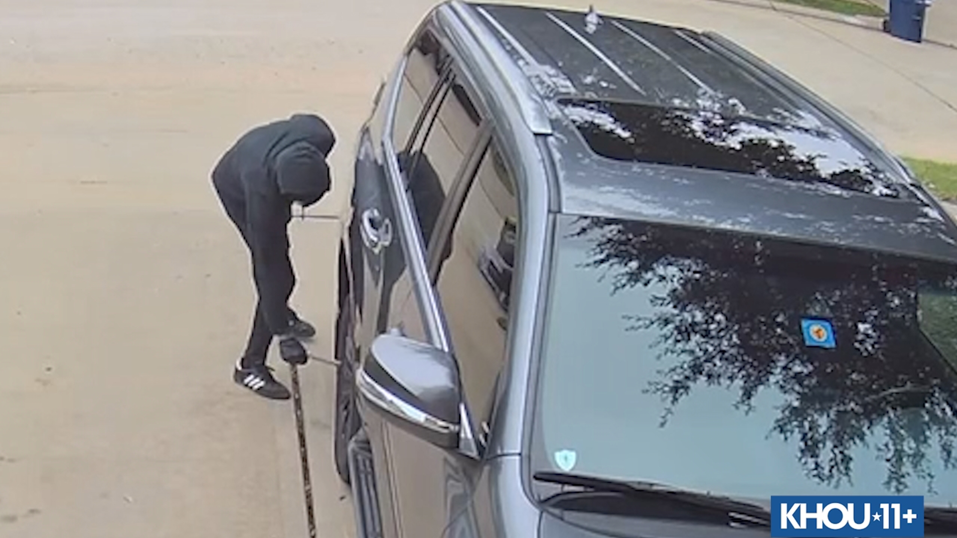 The video from a victim shows a person slashing multiple tires of cars. The HOA reported 16 reports of tire damage.