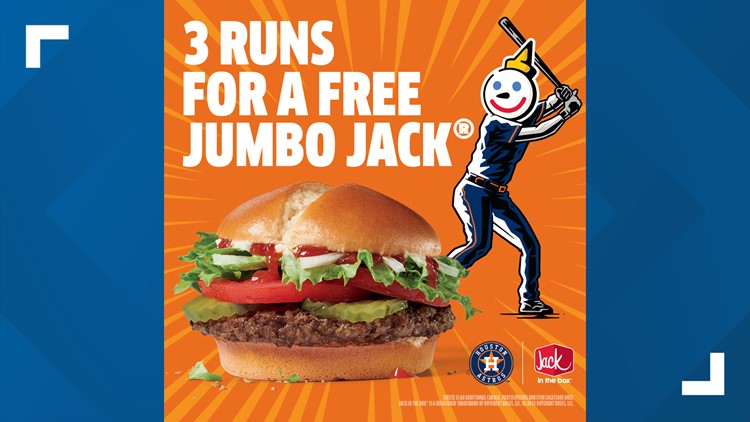 Astros fans, see how you can get a free Jumbo Jack this season