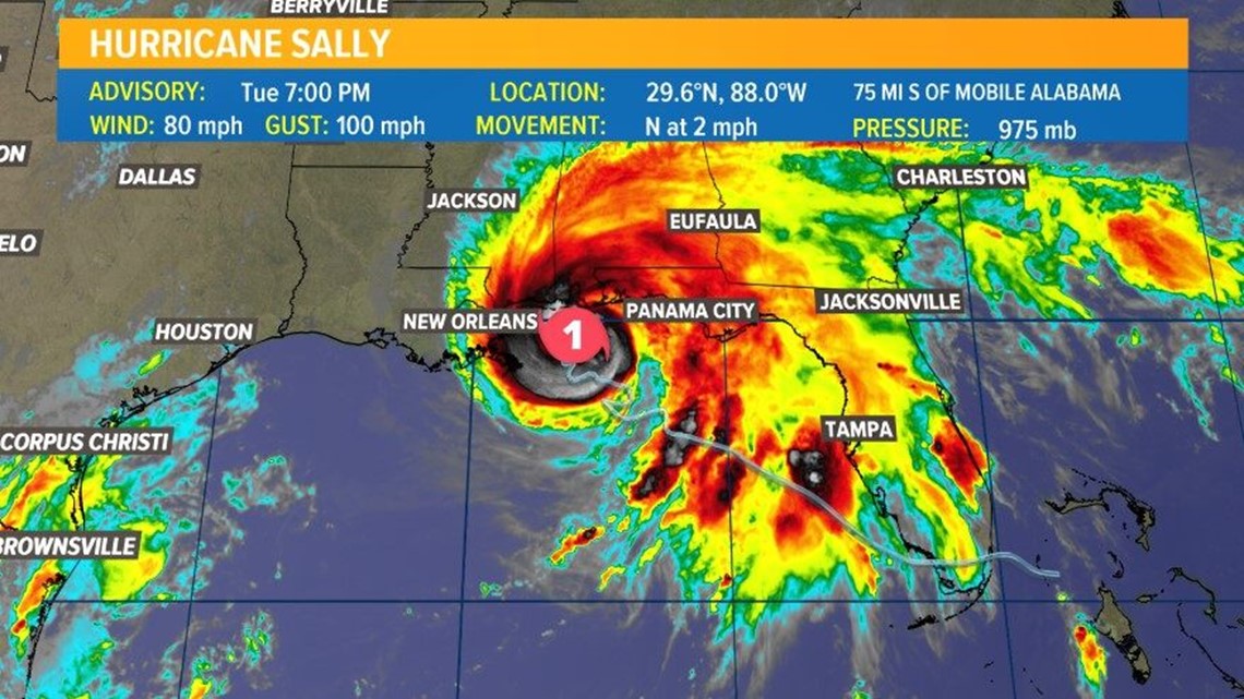 Hurricane Sally: Landfall Timing And Path In Gulf Of Mexico 