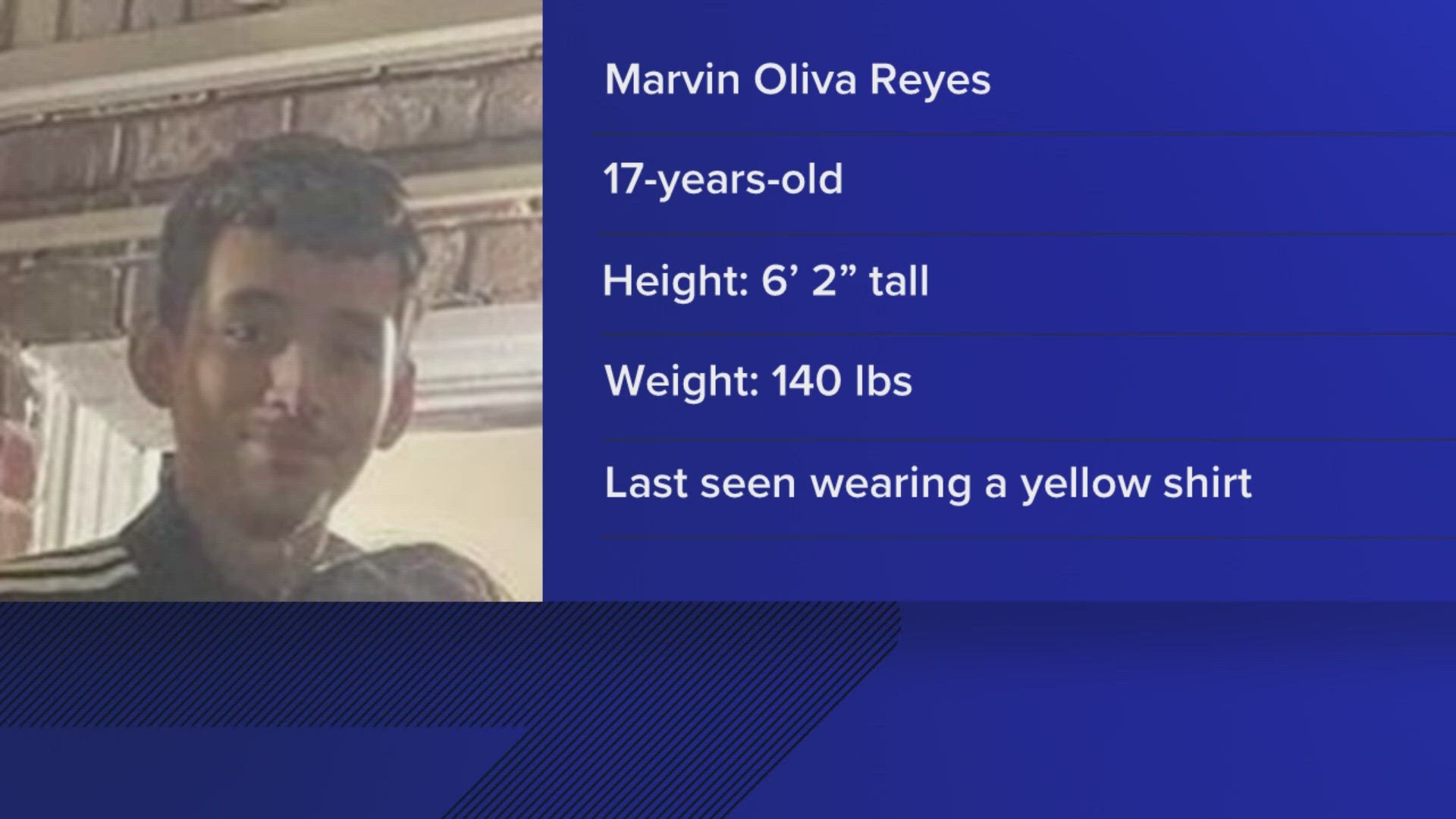 Police said three people were on board when the boat started to sink. Two of them managed to get to safety but the search continued Sunday for Marvin Reyes Oliva.