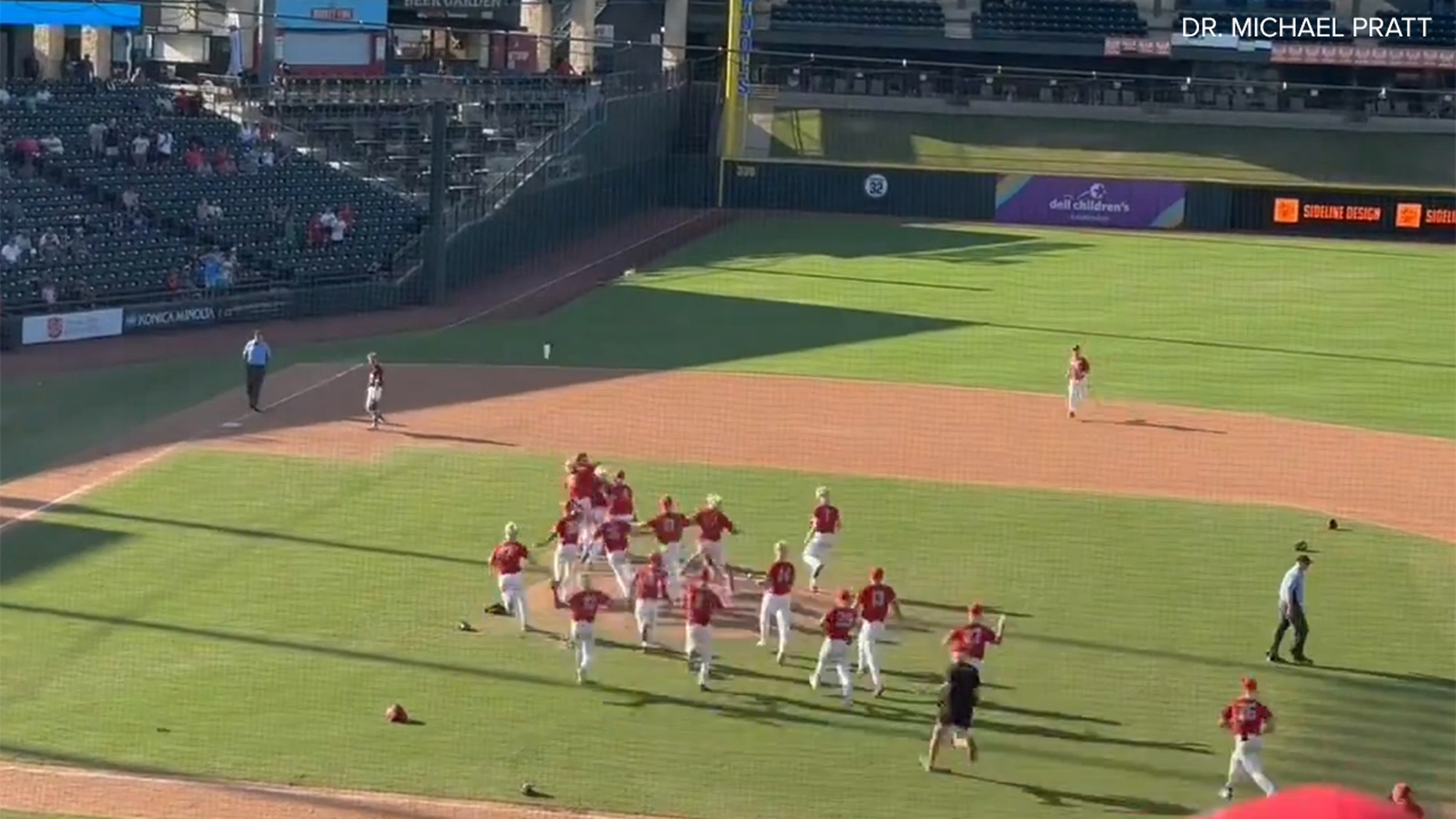 For Tomball, it was their second state baseball title in school history. This is the final out. (Video: Dr. Michael Pratt)