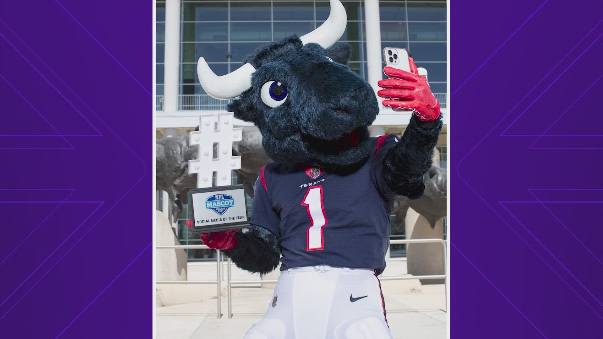 TORO won Social Media Presence of the Year and Skit of the Year. The 11-time Pro Bowl Mascot was also named NFL Mascot of the Year in 2021.