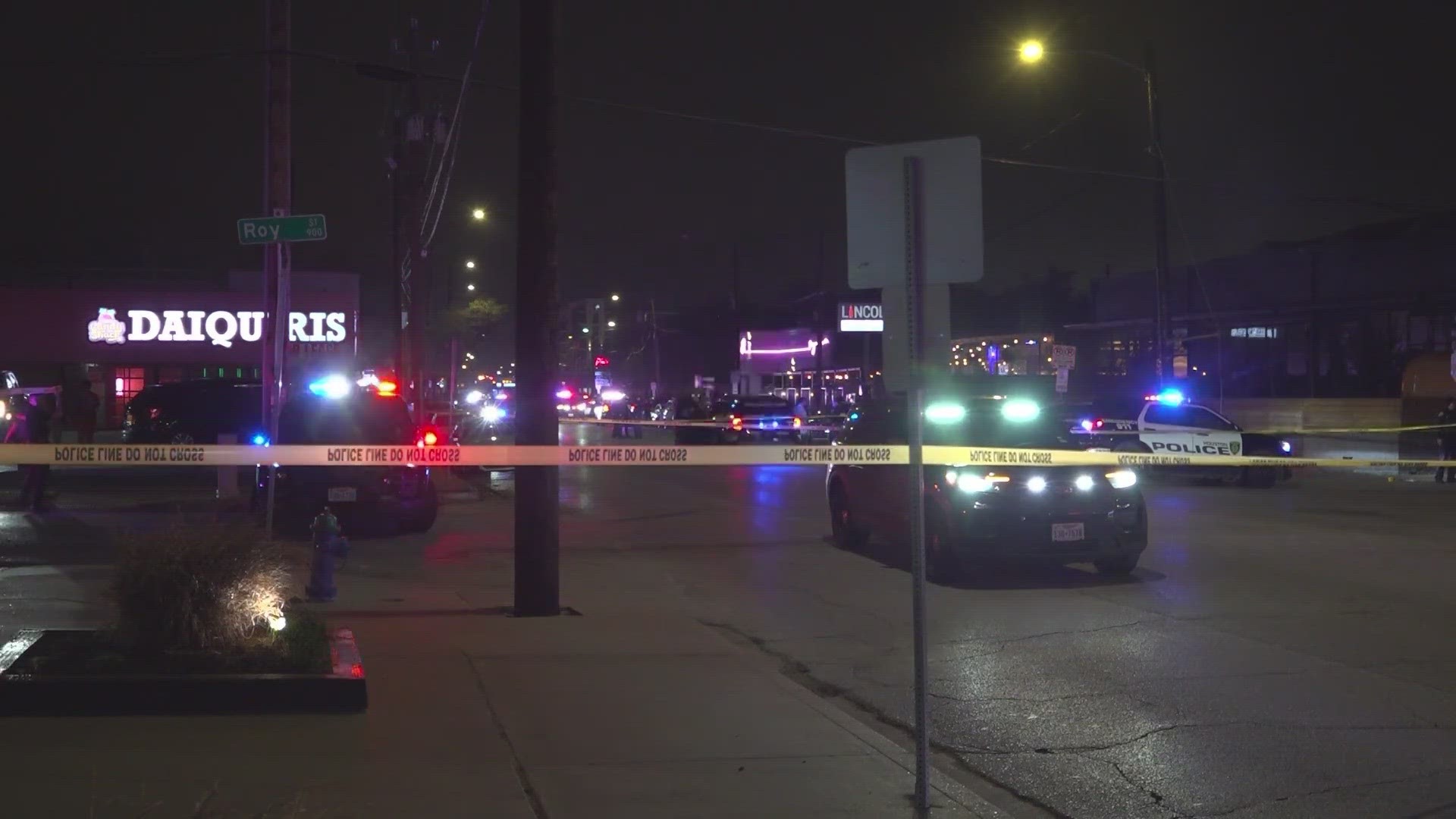 Houston police say a man shot four people Friday night after security kicked him out of the club for getting into a fight.