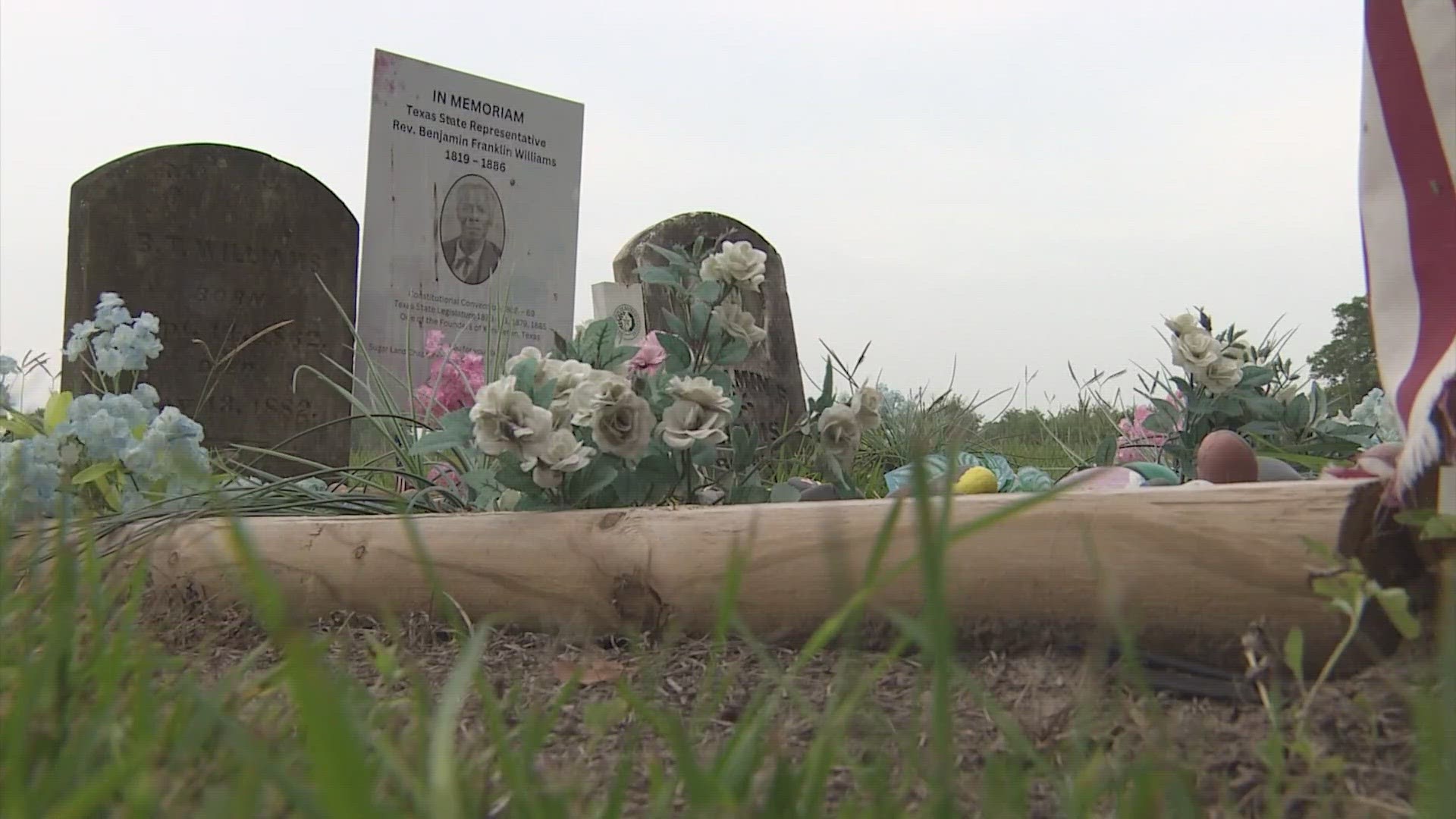 The gravesites are where the remains of former slaves who founded Kendleton.