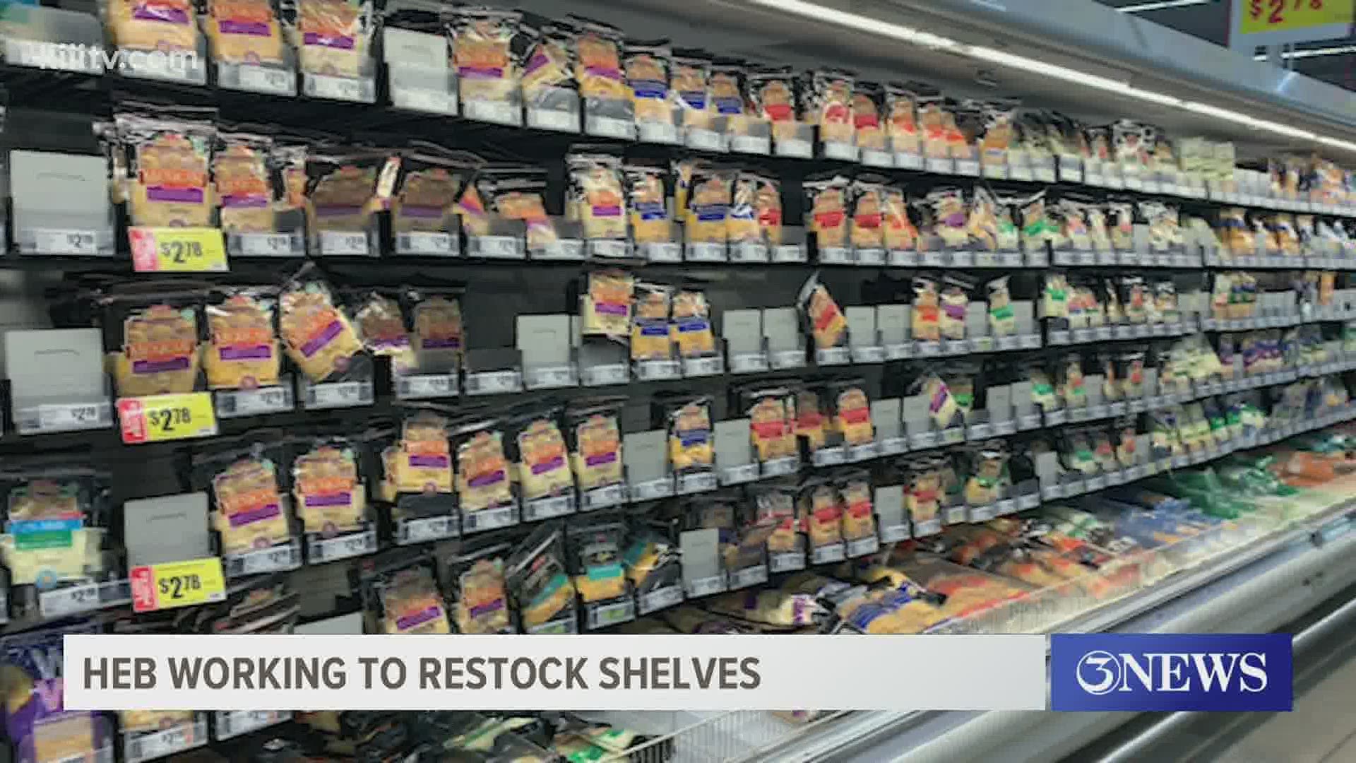 Empty shelves are slowly coming back to life after days of residents struggling to find almost anything.