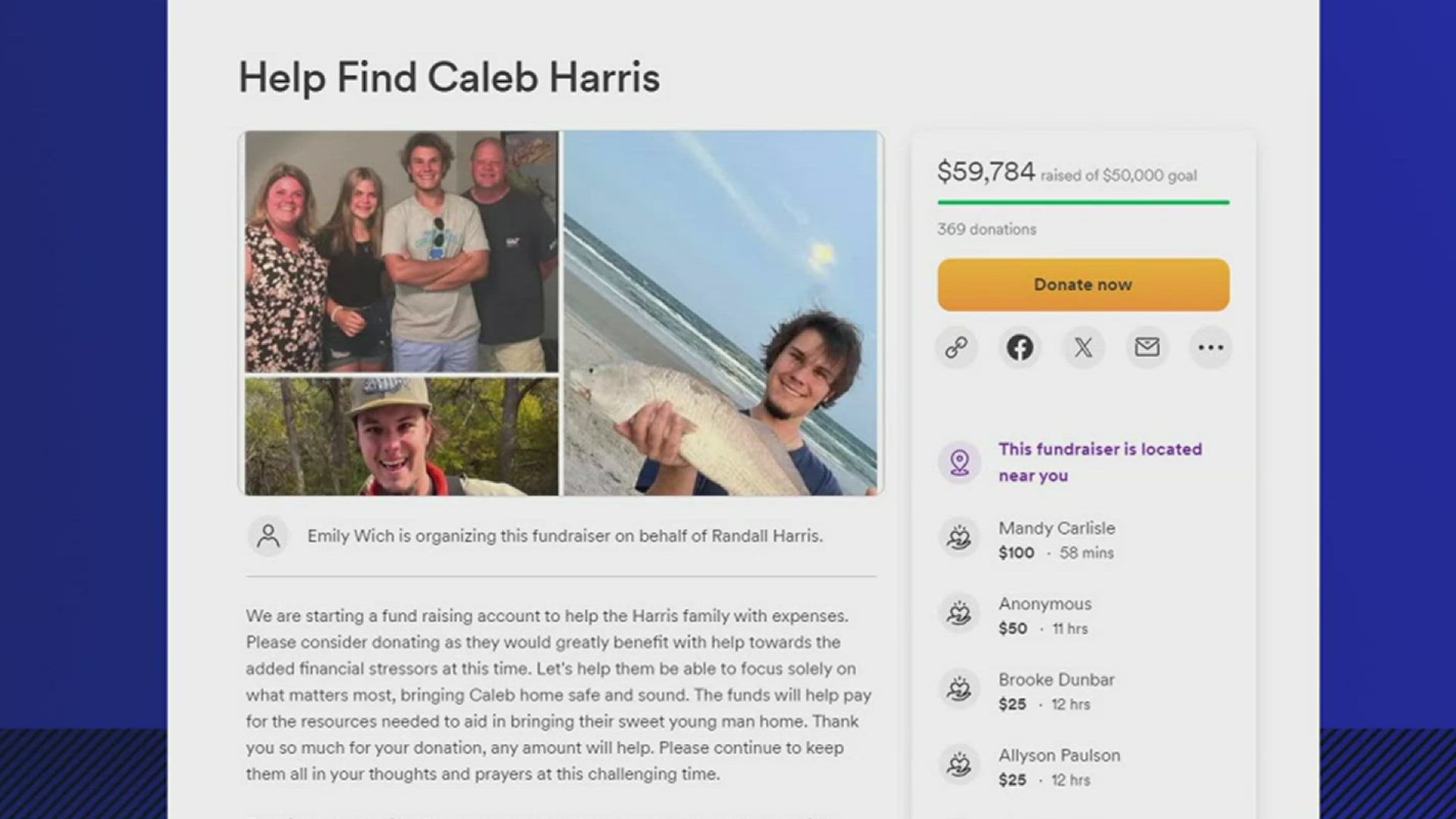 There are seven days left for the $25,000 reward his parents are offering for anyone with information that can help lead to Caleb.