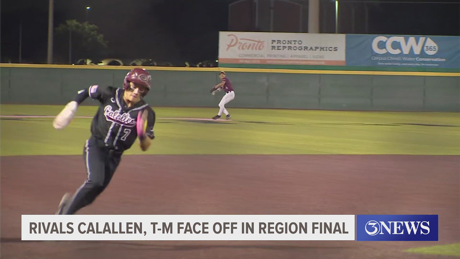The Calallen Wildcats defeated the Tuloso-Midway Warriors, 1-0, in 10 innings at Cabaniss Athletic Complex.