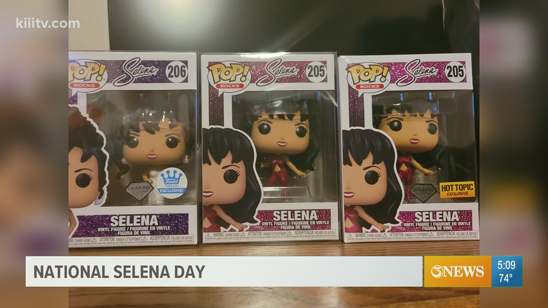 A fan shared this photo of his Selena FunkoPop collection.