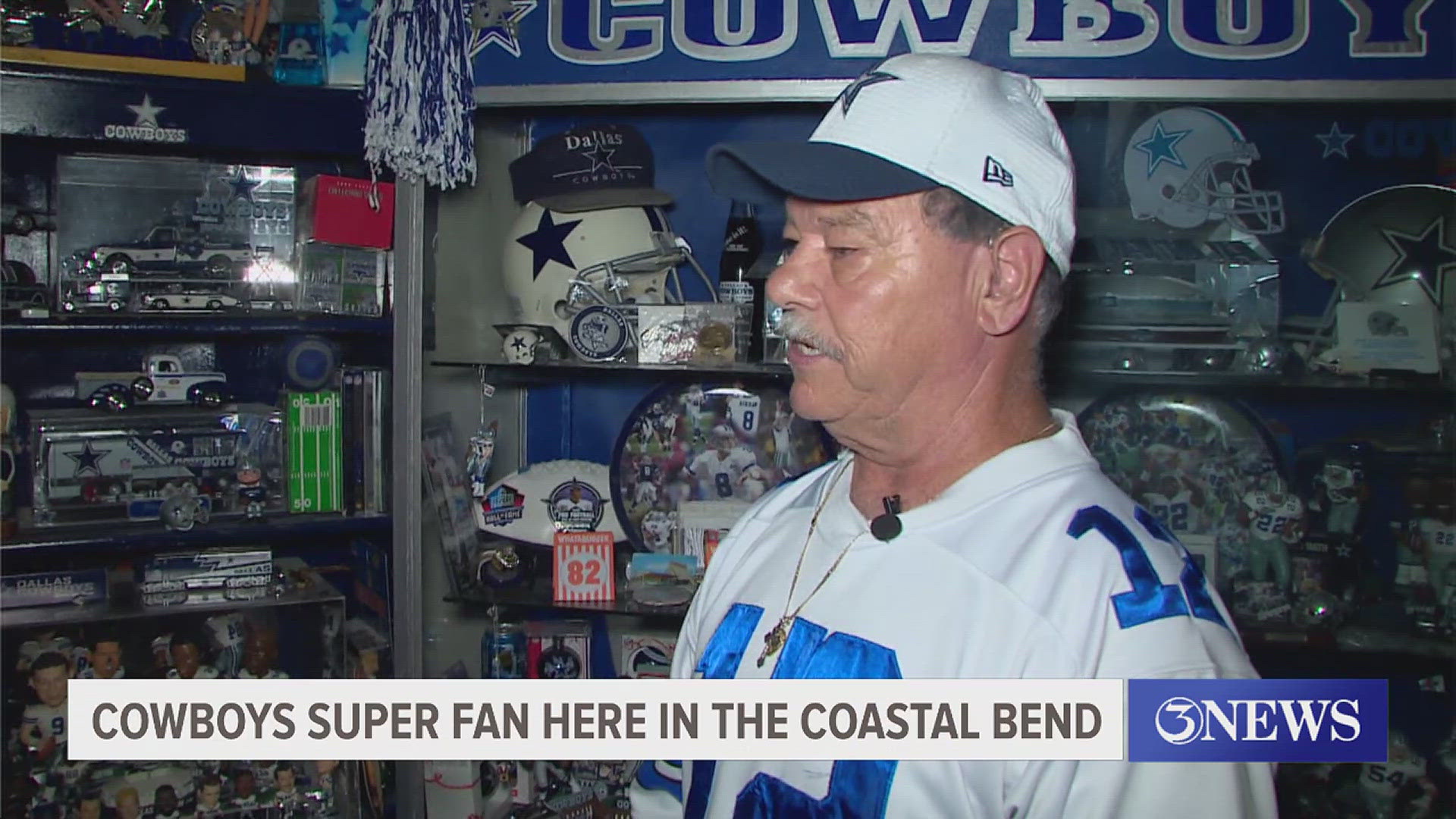 Ruben Ayala Sr. has been collecting Cowboys merchandise since the first Super Bowl win in 1972.