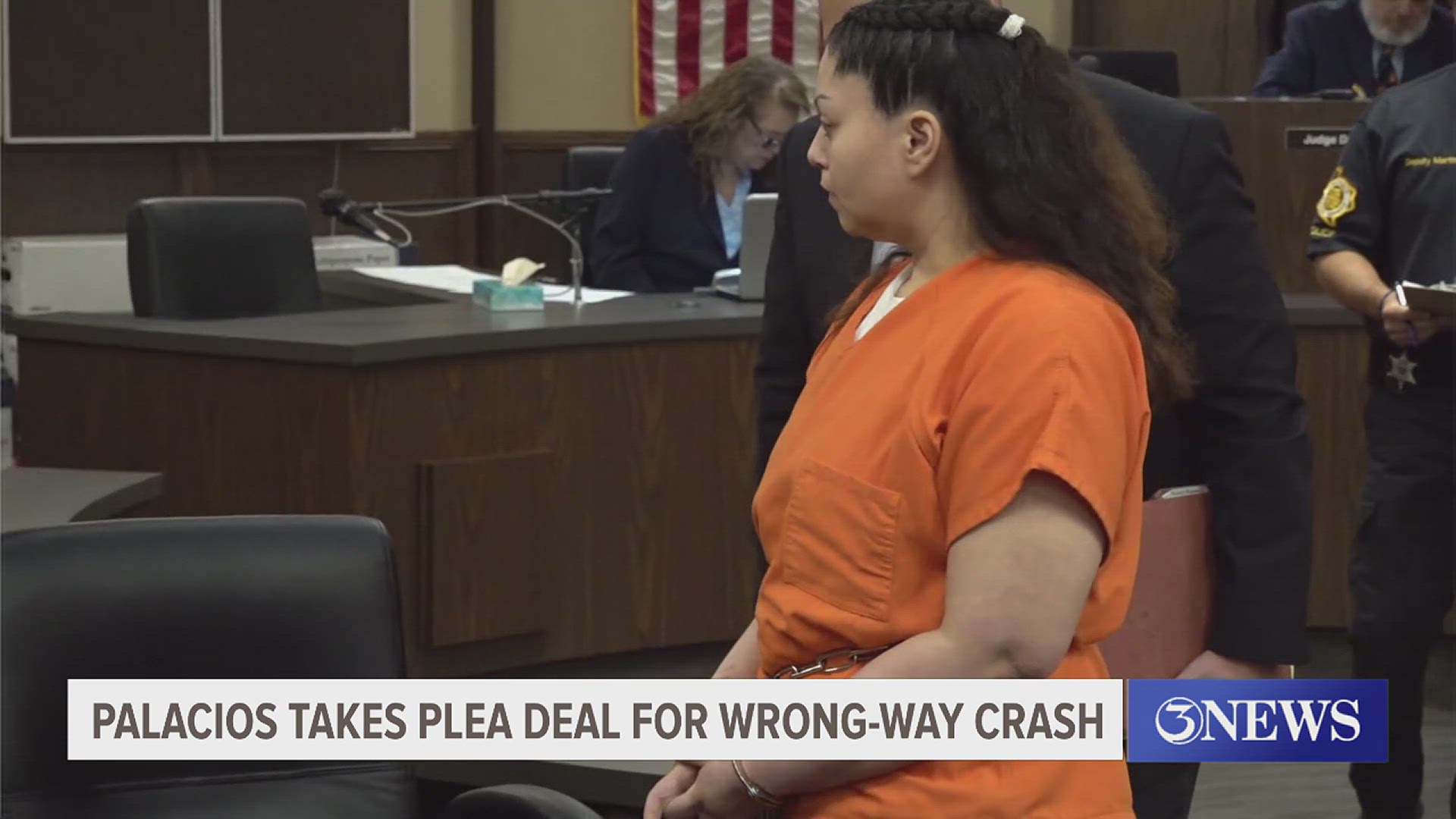 The victims' families were in court Friday as Palacios was sentenced to seven years for each charge.