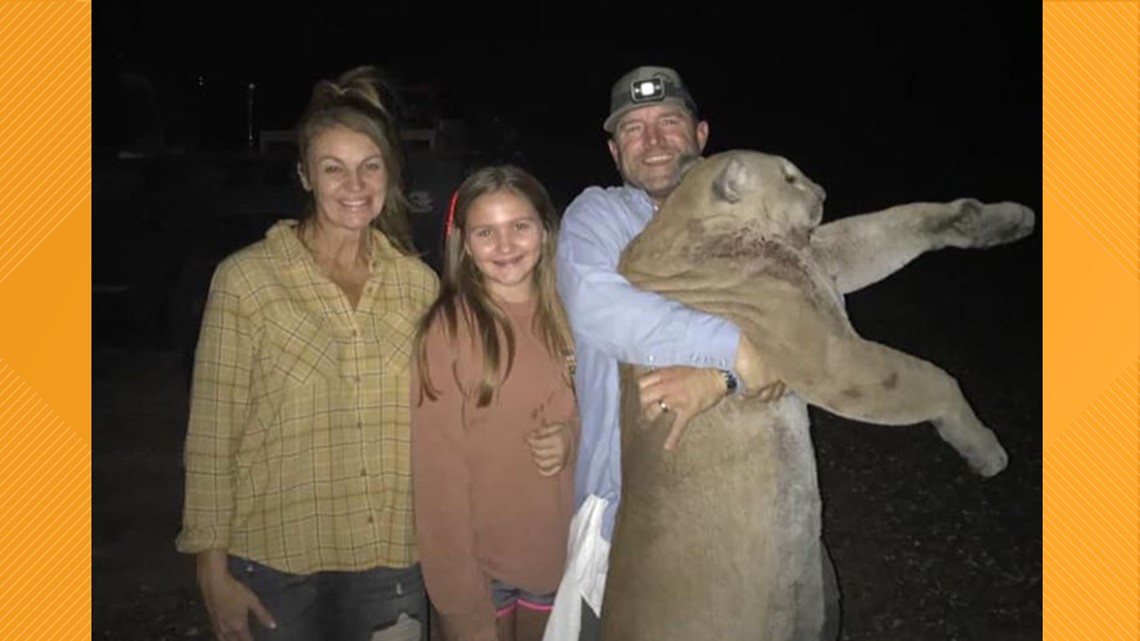 Hunter kills 143 pound mountain lion at ranch in Freer, Texas