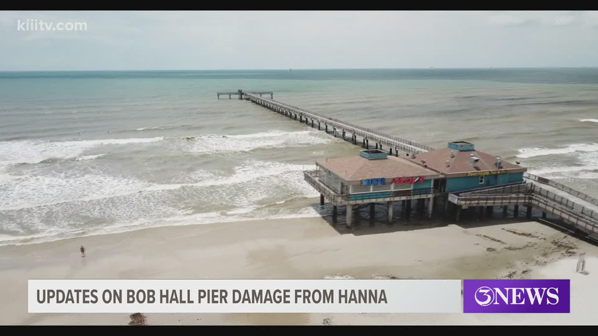 Nueces County is going to have a contractor do a cement core analysis of the support beams that hold the pier in place.