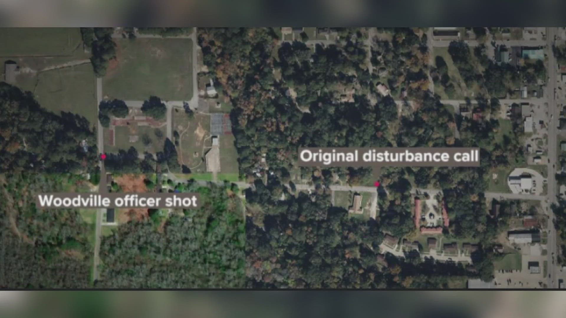 Woodville Officer involved in shooting, suspect dead