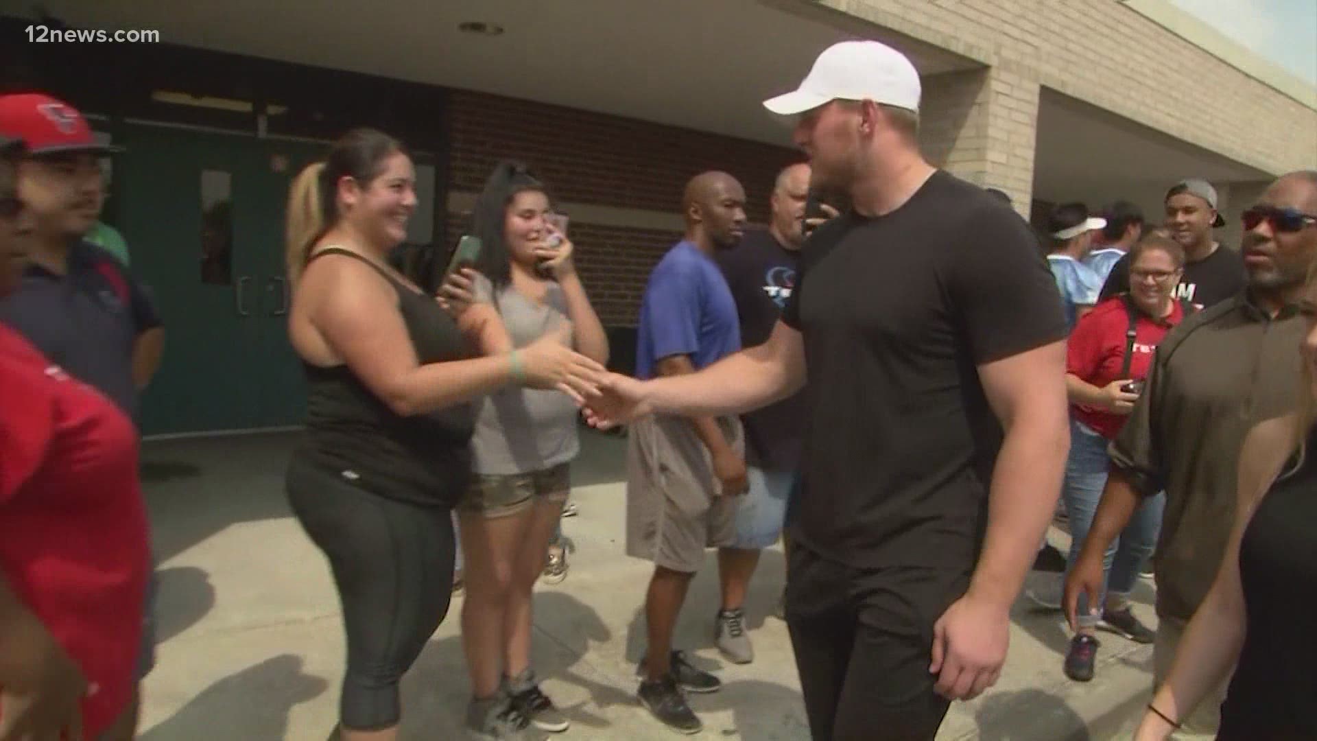 J.J. Watt is one of the most dominant forces on the football field, but he’s also made it a mission to help others.