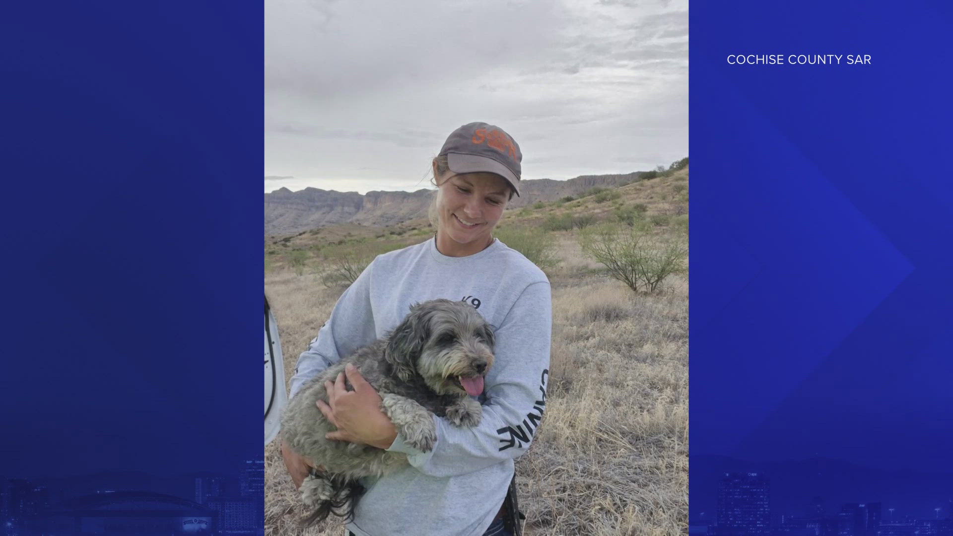 Deputies found the dog in a remote area several miles north of the Muleshoe Ranch.