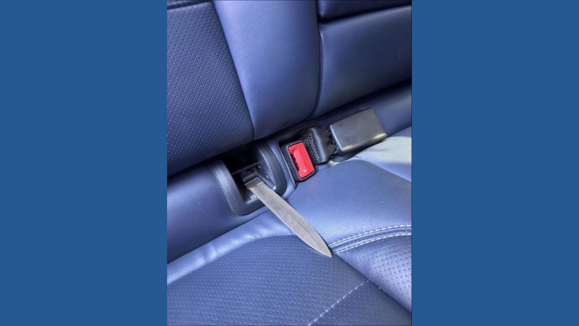 Waymo riders find knife wedged in back seat