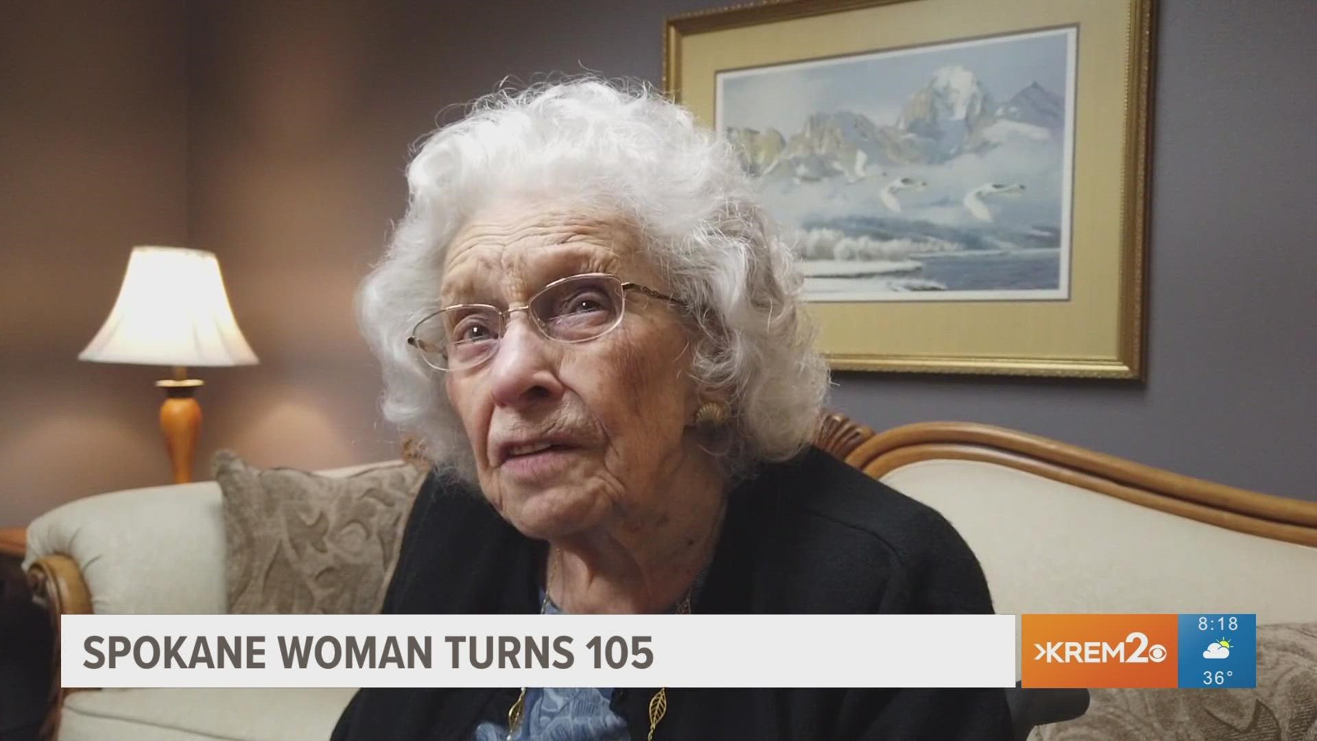 Spokane native Katherine Turnley is turning 105, and she's seen quite a lot of changes around Spokane.