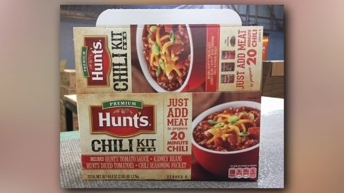 Hunt's chili kits recalled over possible salmonella
