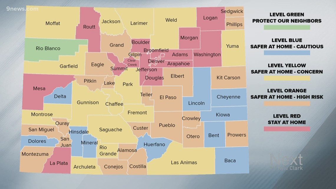 These Colorado counties are moving to Level Red COVID restrictions
