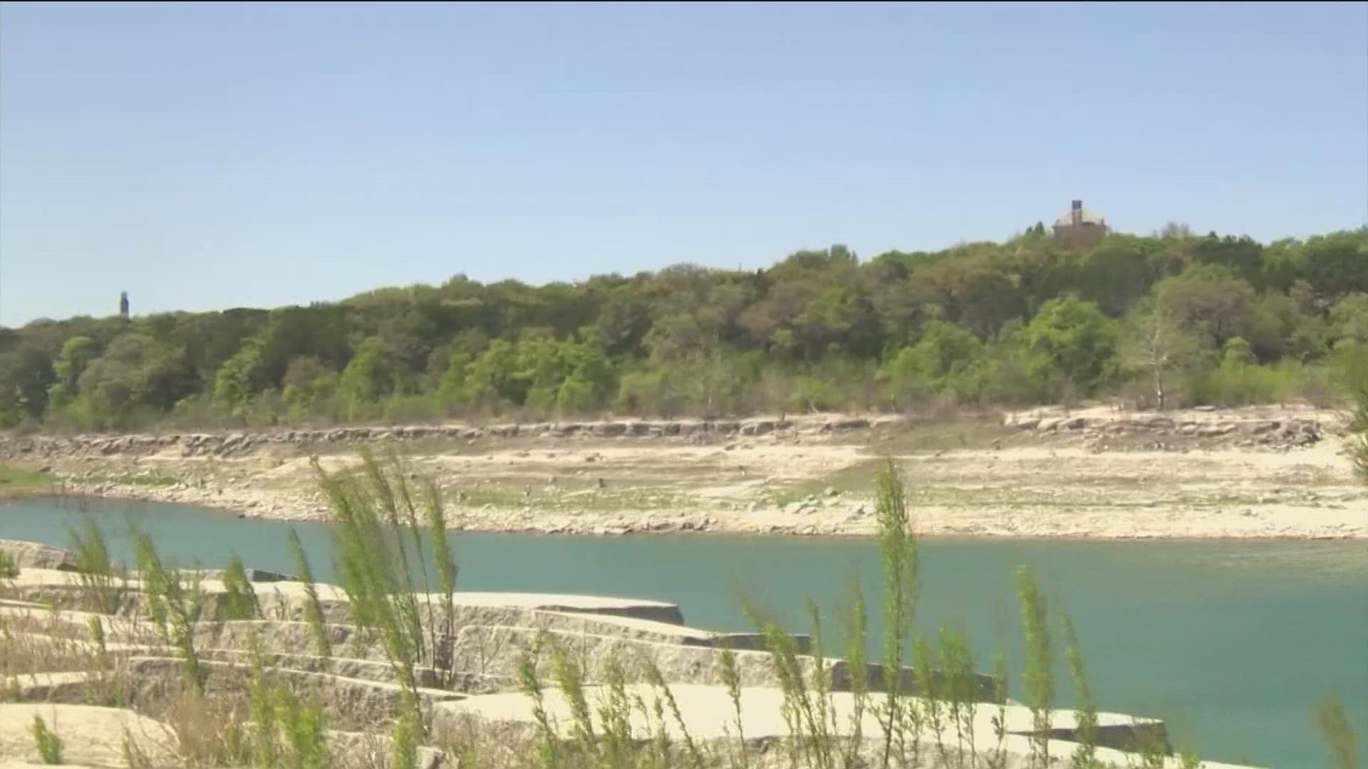 Lake Travis is the lowest it's been since 2018. Water restrictions are now in place for homeowners and businesses.