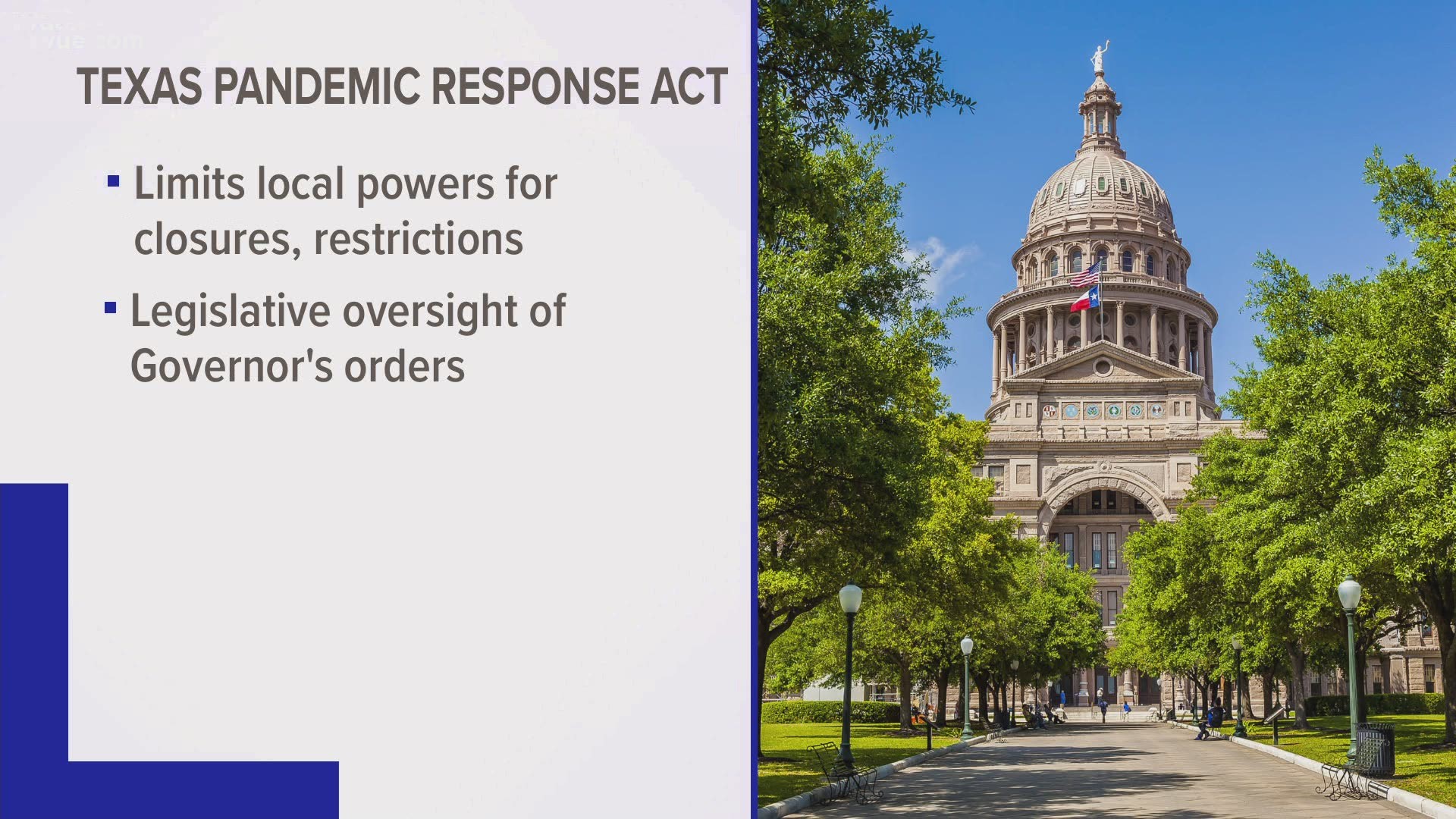 The Texas House gave initial approval to a bill that would curb a governor's powers during a future pandemic.