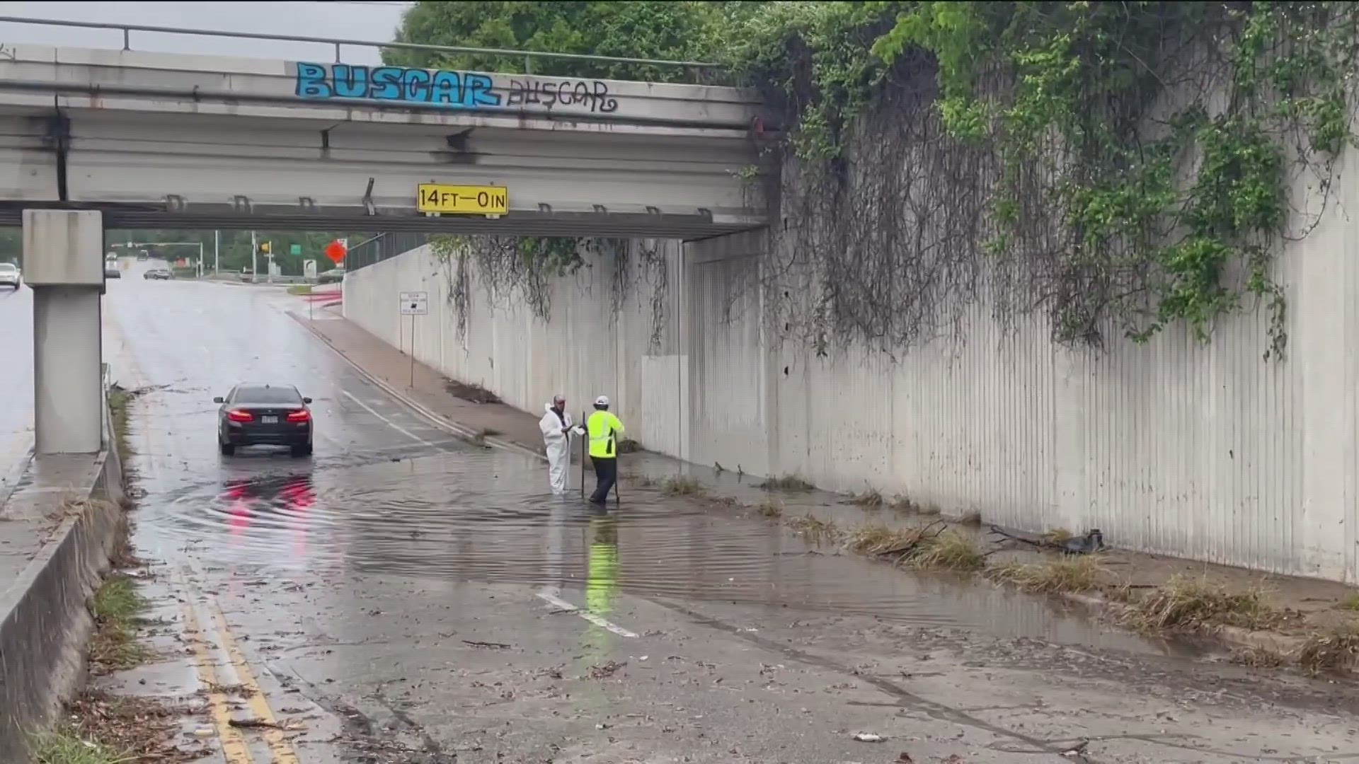As heavy rain swept across Central Texas Thursday, first responders jumped into action.