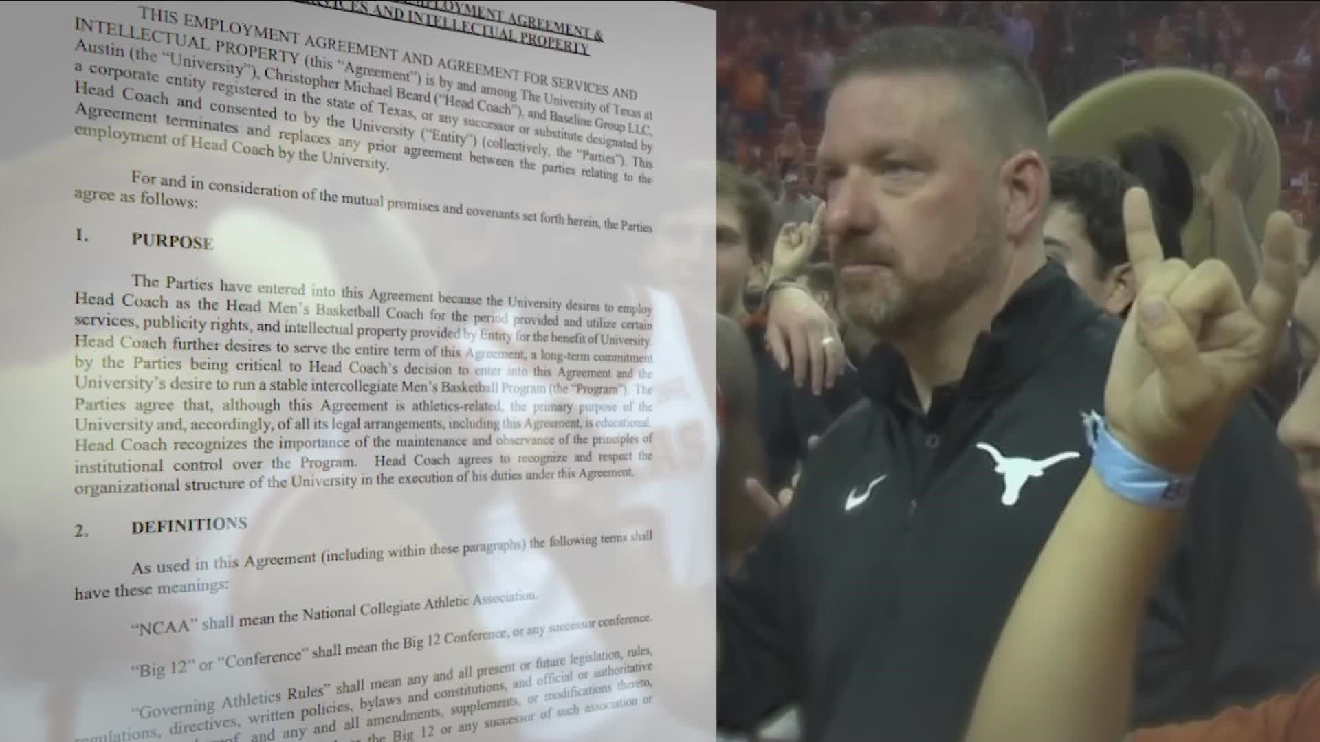 Chris Beard's contract details what offenses could lead to his suspension and/or termination.