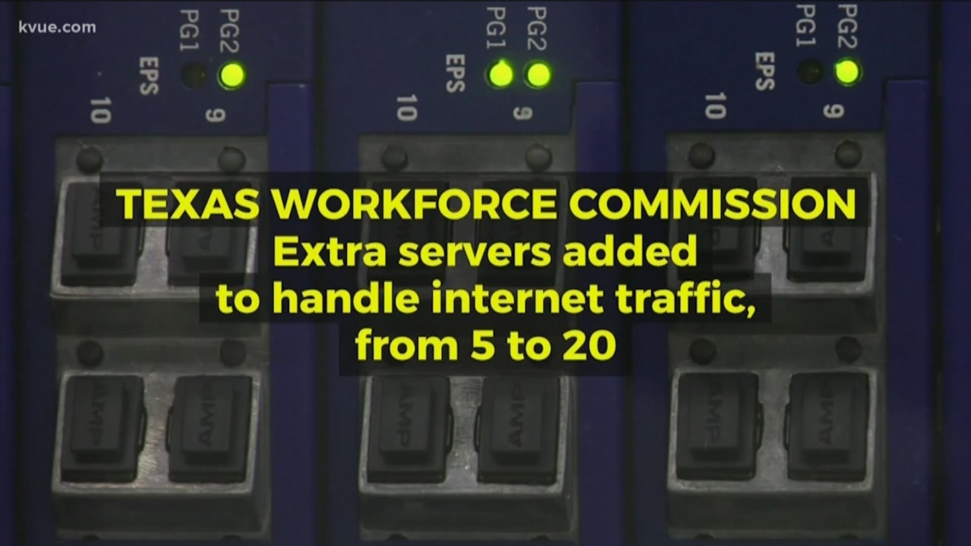 The Texas Workforce Commission has added extra servers and is hiring extra workers to try to handle the influx of unemployment claims.