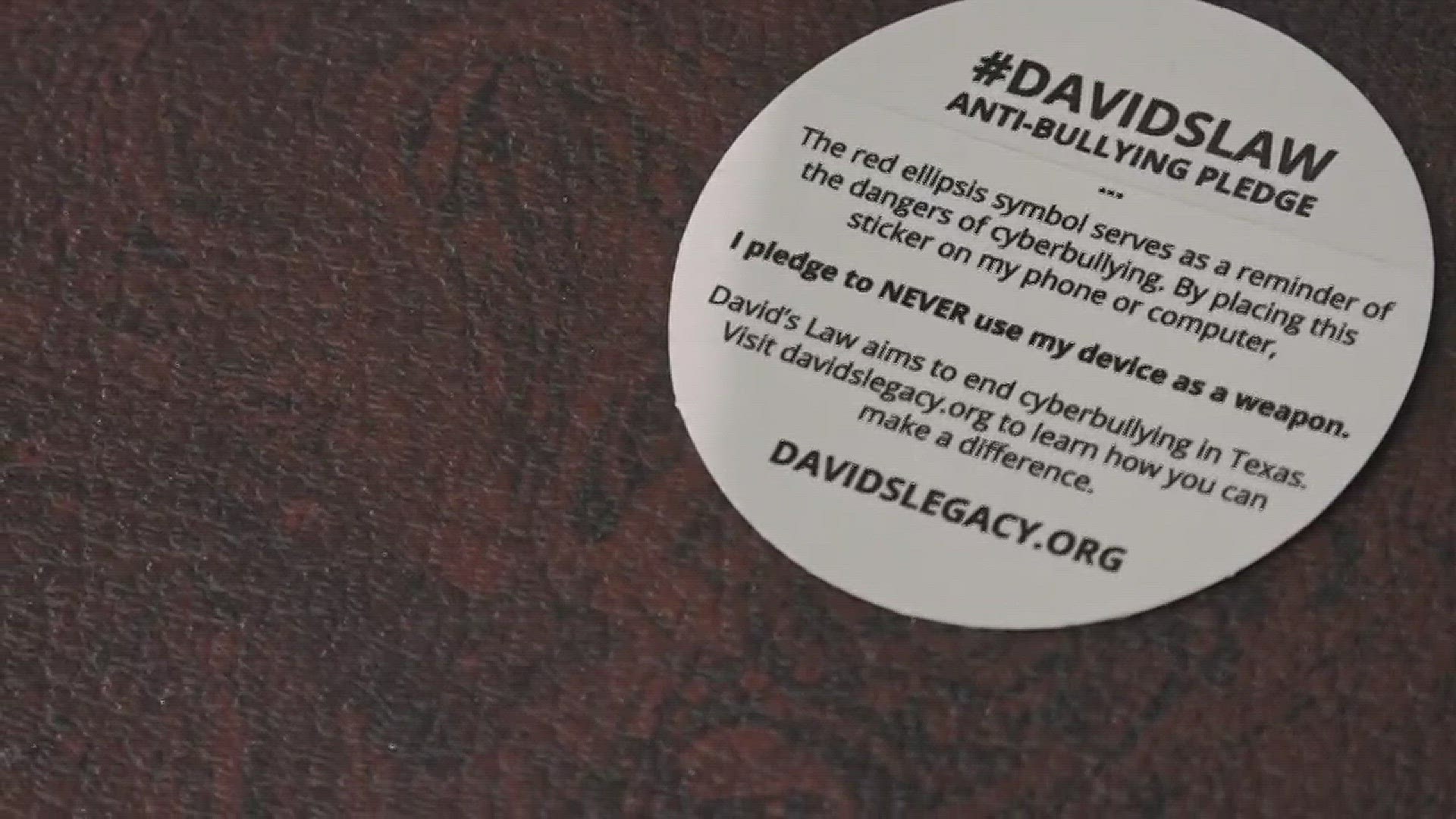 Seven Texas representatives took a pledge to support a law created to fight cyber bullying.