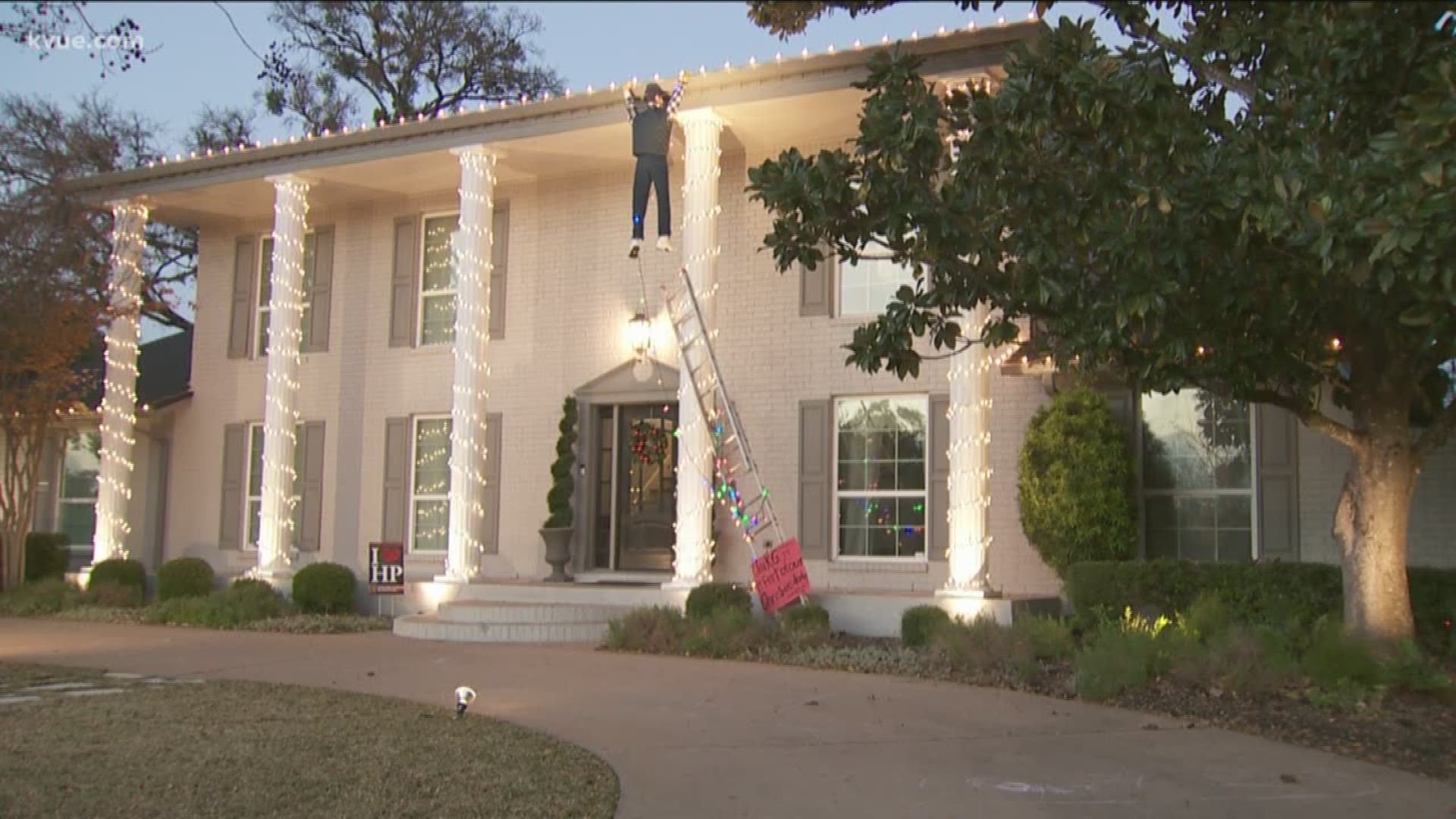 There are many creative light displays this Christmas season, but nothing beats this Griswold Christmas decoration at one Austin home.