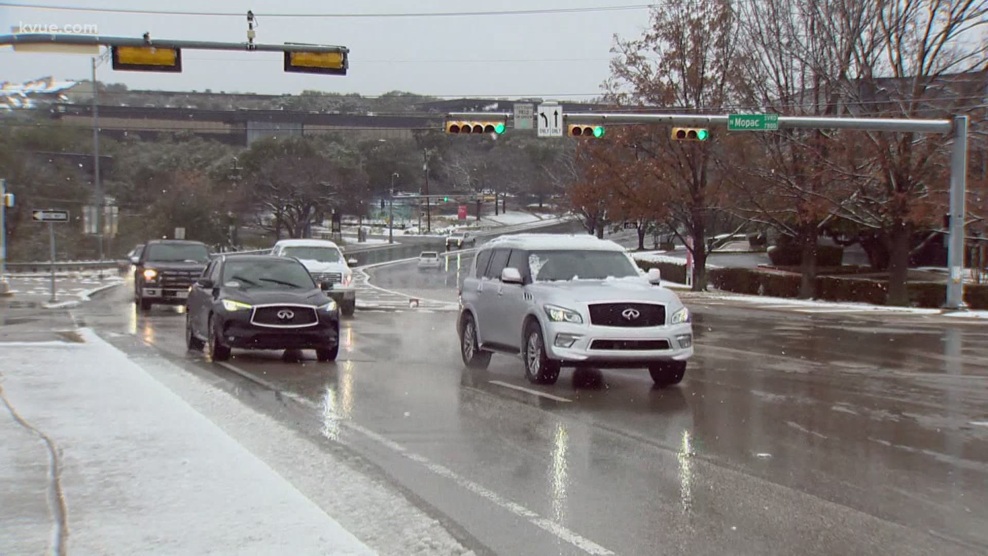 TxDOT spoke with KVUE on driving safety tips after Austin got snow on Jan. 10, 2021.