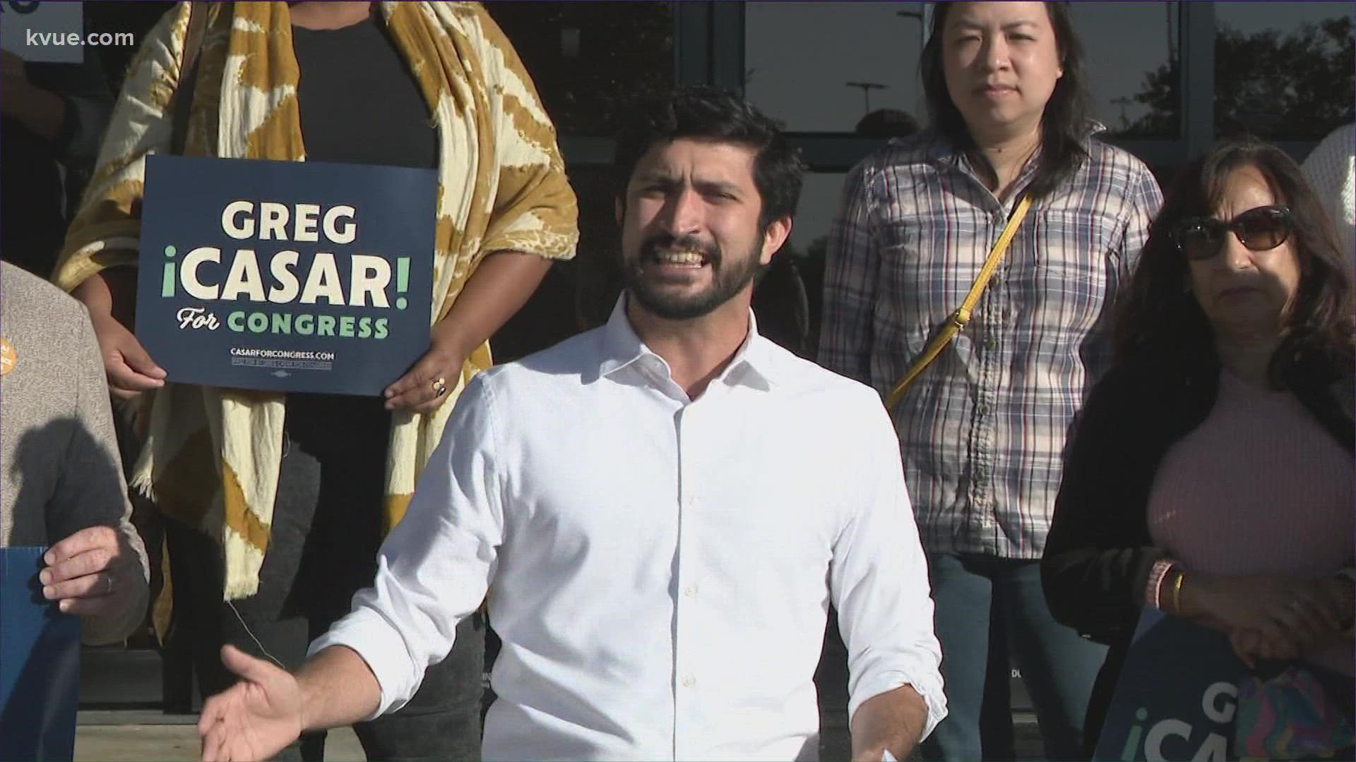 Casar first announced his run for Texas District 35 last month.